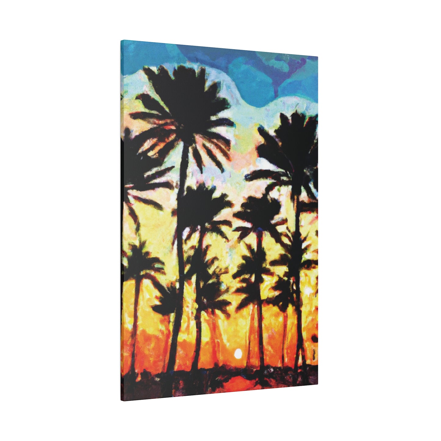 4555V - Miami Beach Sunset Painting Print | Miami | Beach | Sunset | Poster | Home Decor | Wall Art | Canvas