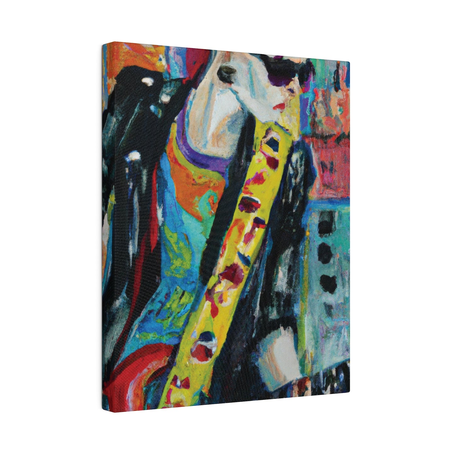 6518A - Rockstar Oil Painting Style Print | Poster | Home Decor | Wall Art | Music Art | Canvas