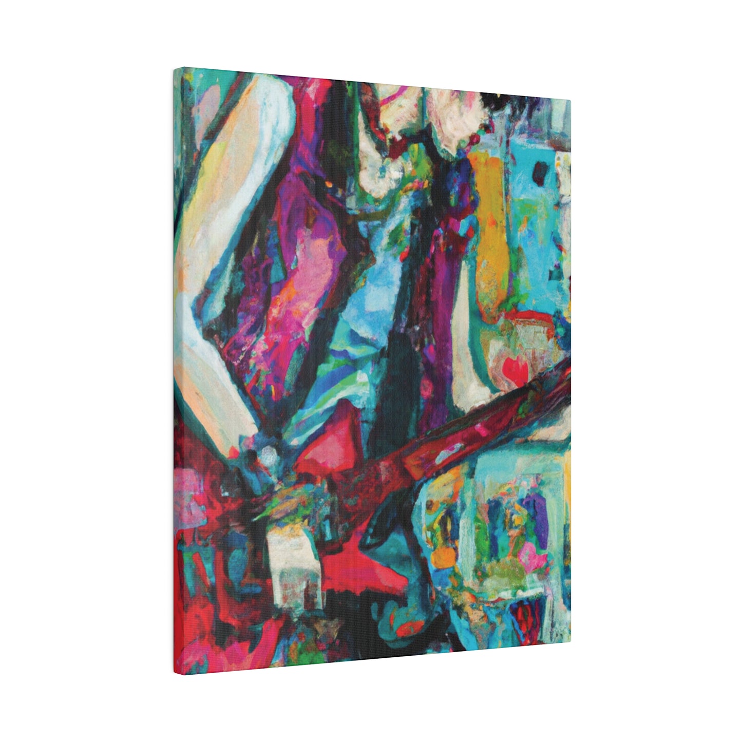 8398K - Rockstar Oil Painting Style Print | Poster | Home Decor | Wall Art | Music Art | Canvas