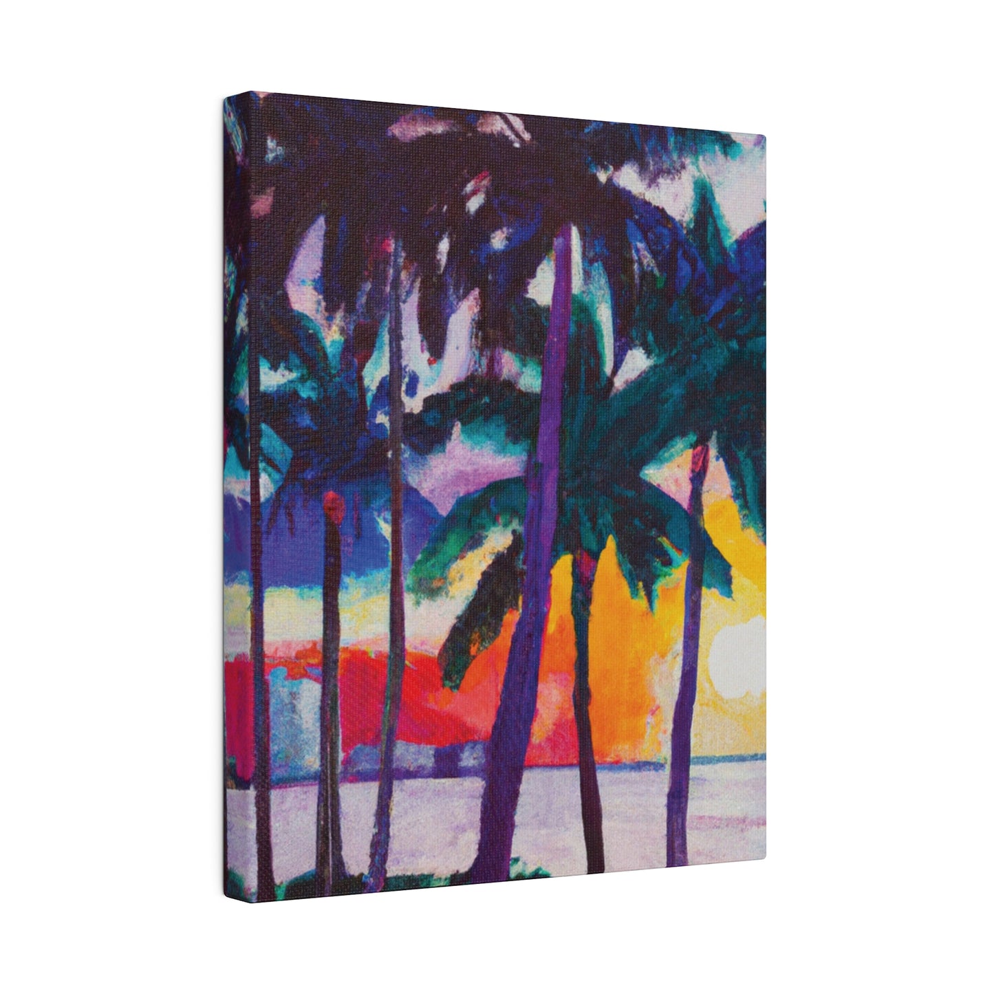 3259X - Miami Beach Sunset Painting Print | Miami | Beach | Sunset | Poster | Home Decor | Wall Art | Canvas