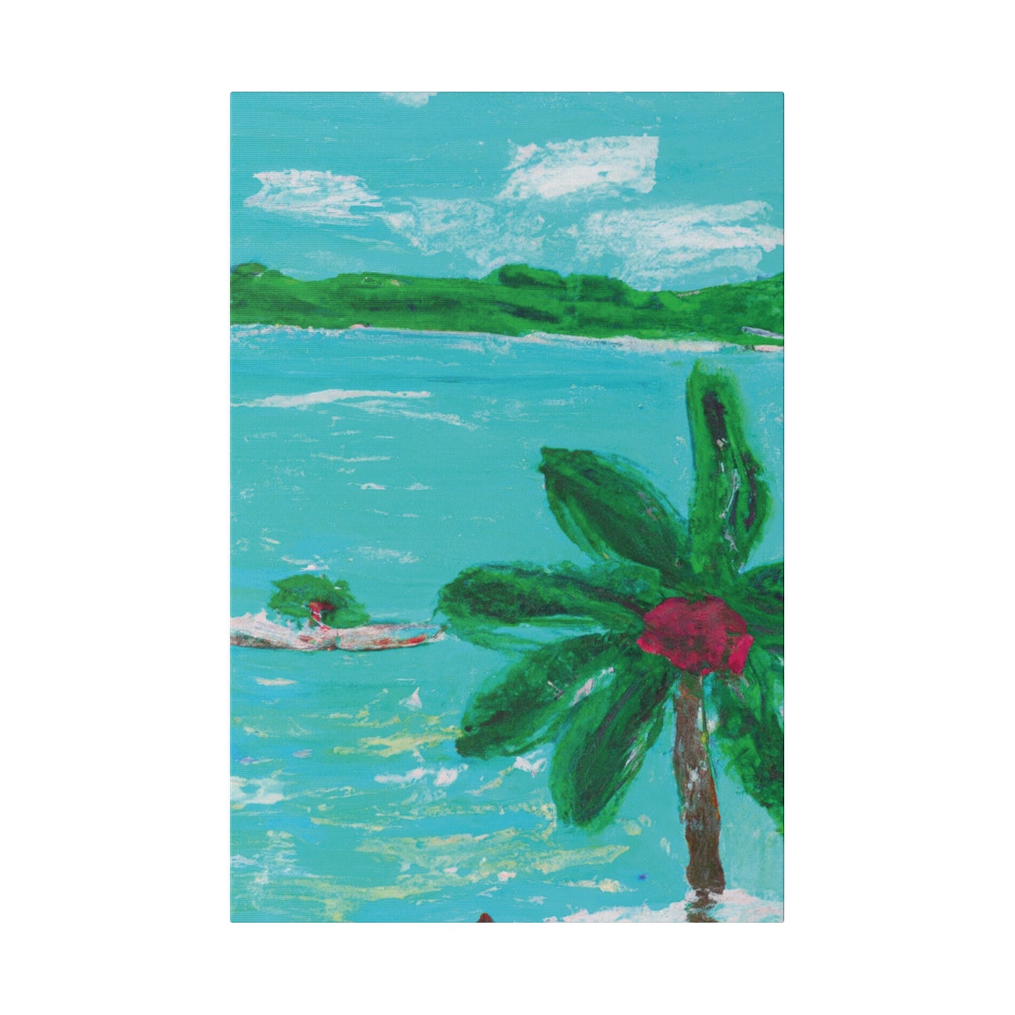 5627Q - Bahamas Ocean Painting Print | Bahamas | Ocean | Beach | Poster | Home Decor | Wall Art | Canvas