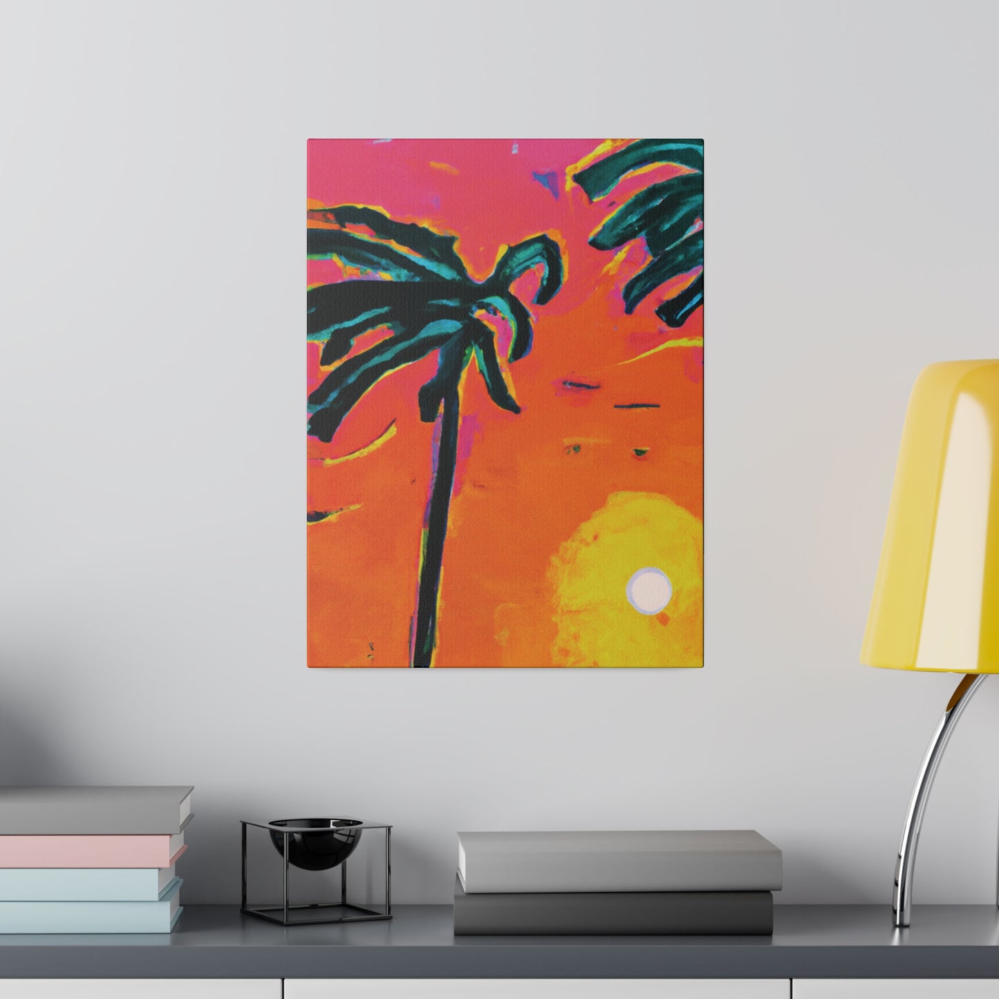 7273U - Miami Beach Sunset Painting Print | Miami | Beach | Sunset | Poster | Home Decor | Wall Art | Canvas