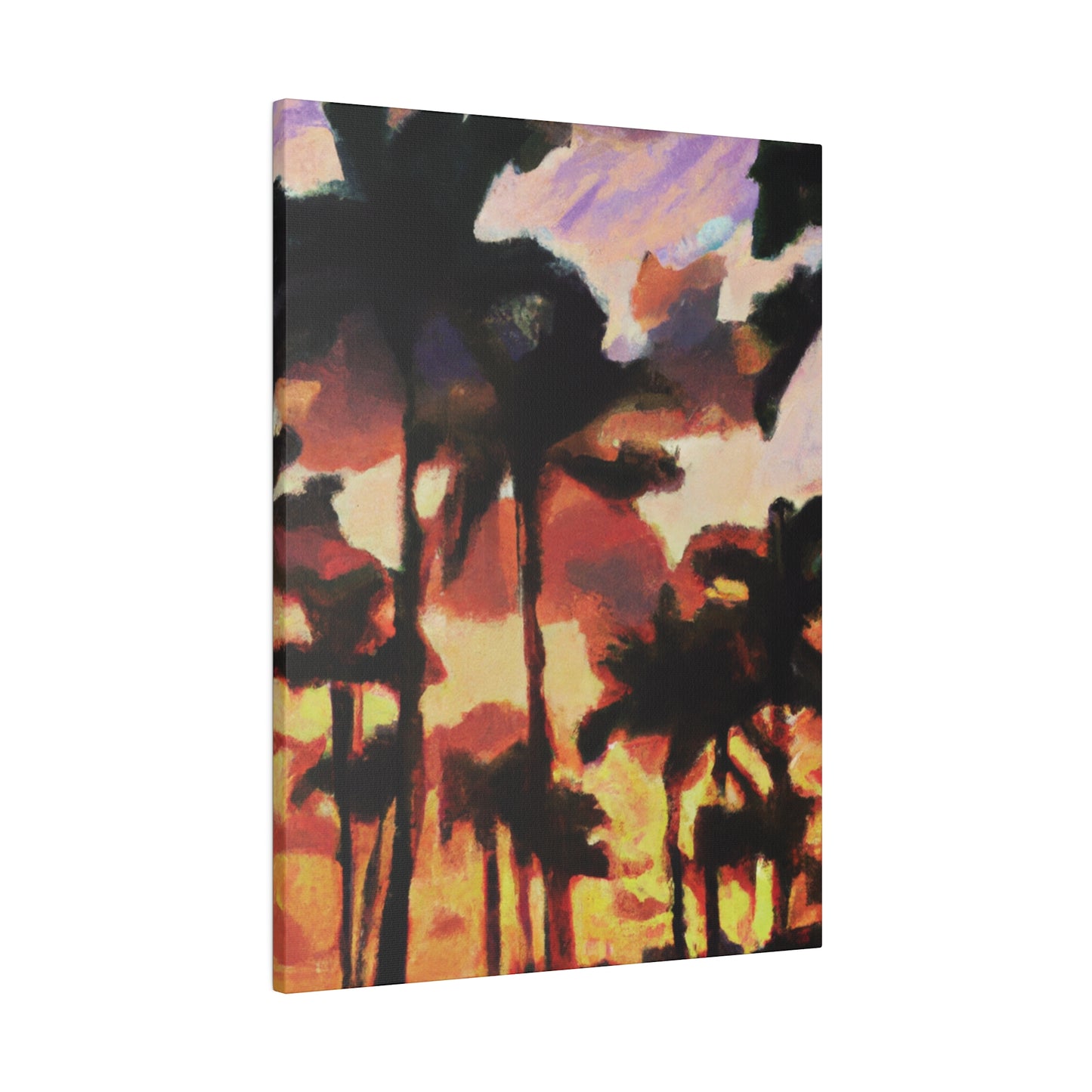 8396Z - Miami Beach Sunset Painting Print | Miami | Beach | Sunset | Poster | Home Decor | Wall Art | Canvas