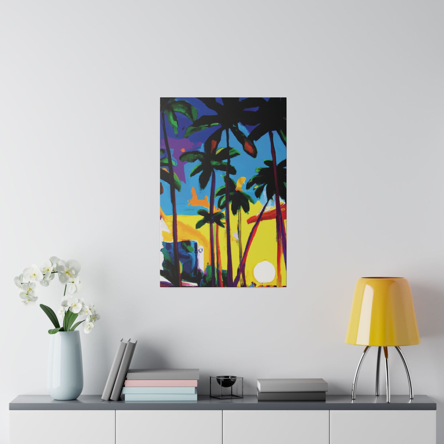 7182X - Miami Beach Sunset Painting Print | Miami | Beach | Sunset | Poster | Home Decor | Wall Art | Canvas