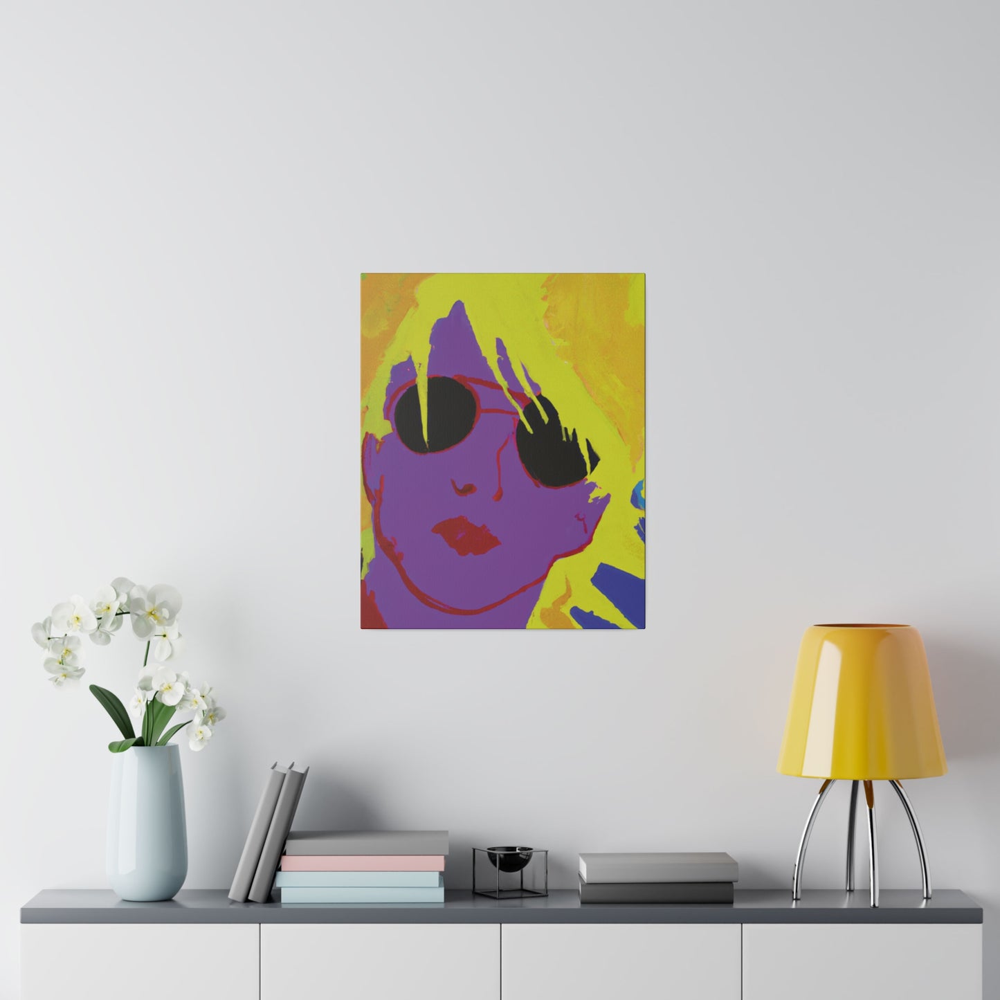 3022A - Rockstar Painting Print | Face | Abstract | Poster | Home Decor | Wall Art | Music Art | Canvas