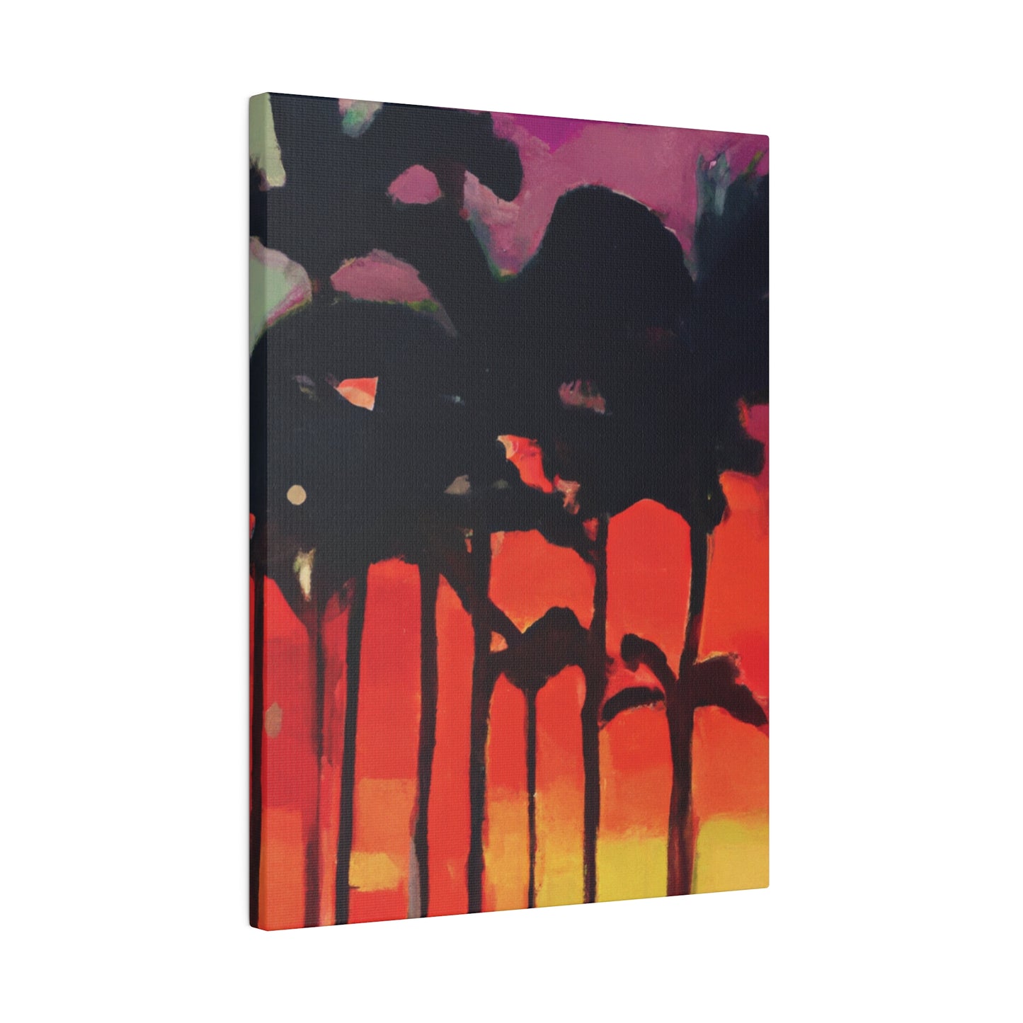 9653K - Miami Beach Sunset Painting Print | Miami | Beach | Sunset | Poster | Home Decor | Wall Art | Canvas