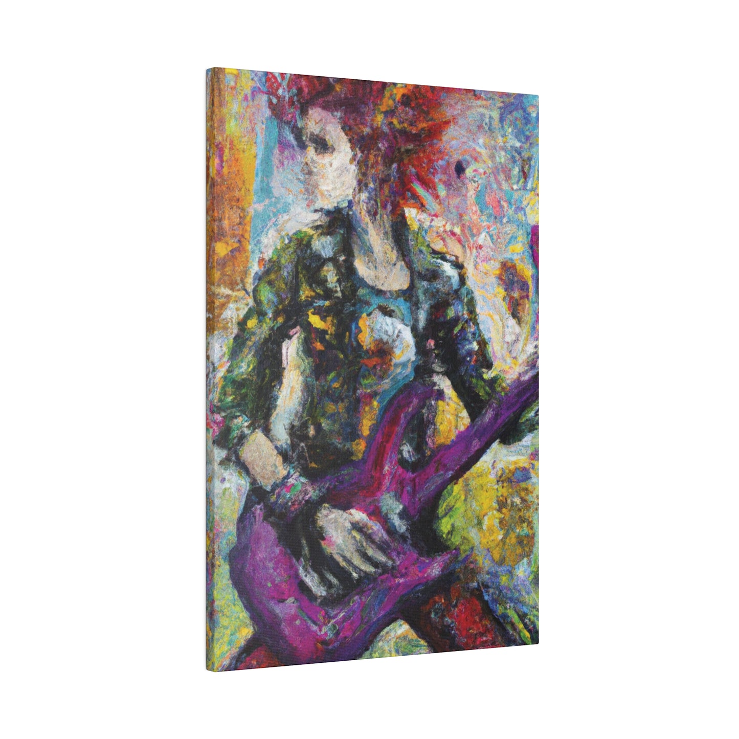 5487U - Rockstar Oil Painting Style Print | Poster | Home Decor | Wall Art | Music Art | Canvas