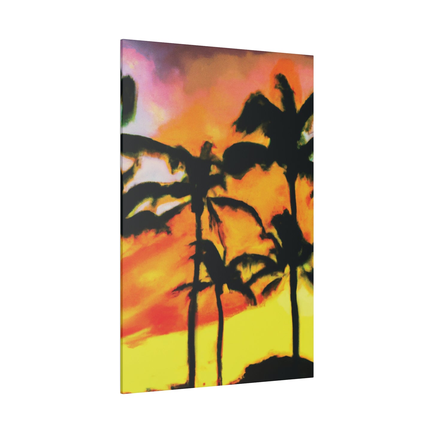 8694V - Miami Beach Sunset Painting Print | Miami | Beach | Sunset | Poster | Home Decor | Wall Art | Canvas