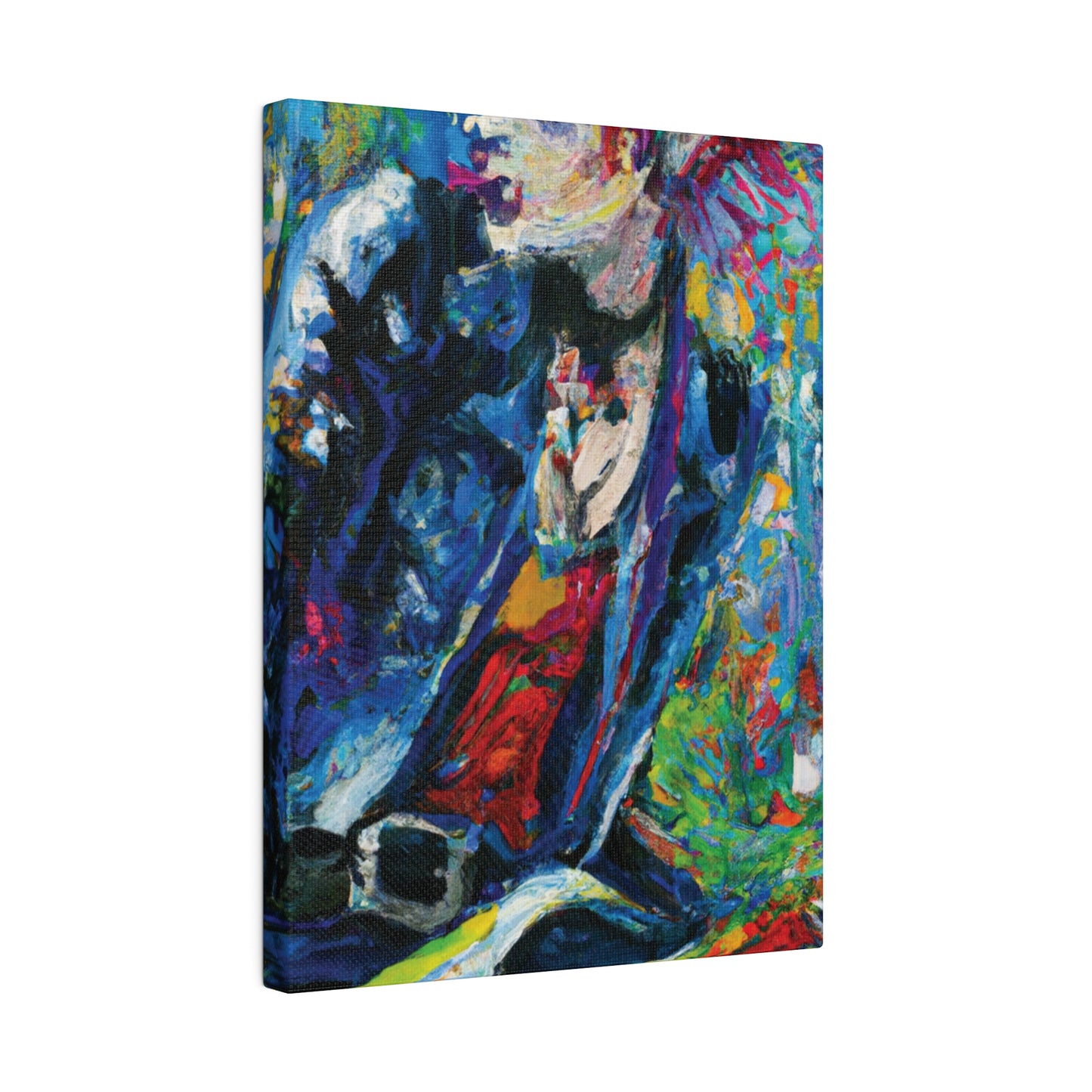 4672G - Rockstar Oil Painting Style Print | Poster | Home Decor | Wall Art | Music Art | Canvas