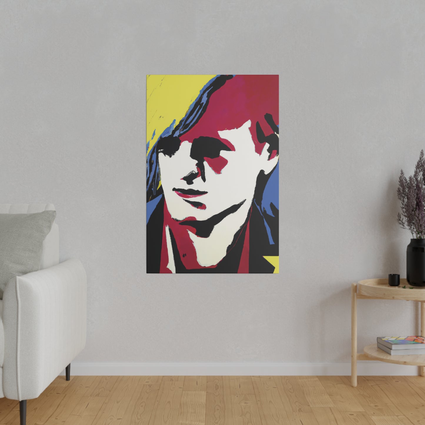 8246E - Rockstar Painting Print | Face | Abstract | Poster | Home Decor | Wall Art | Music Art | Canvas