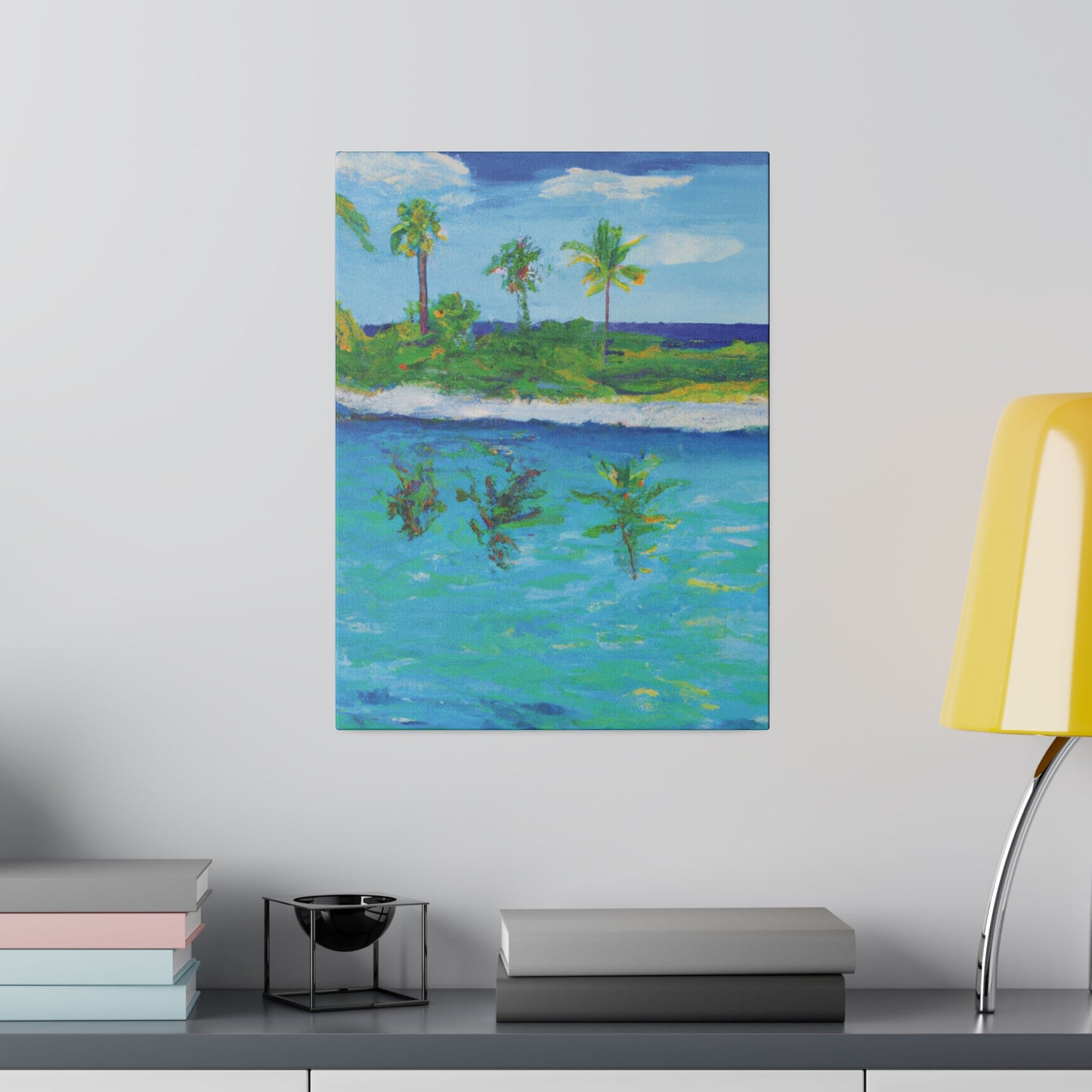 7382P - Bahamas Ocean Painting Print | Bahamas | Ocean | Beach | Poster | Home Decor | Wall Art | Canvas