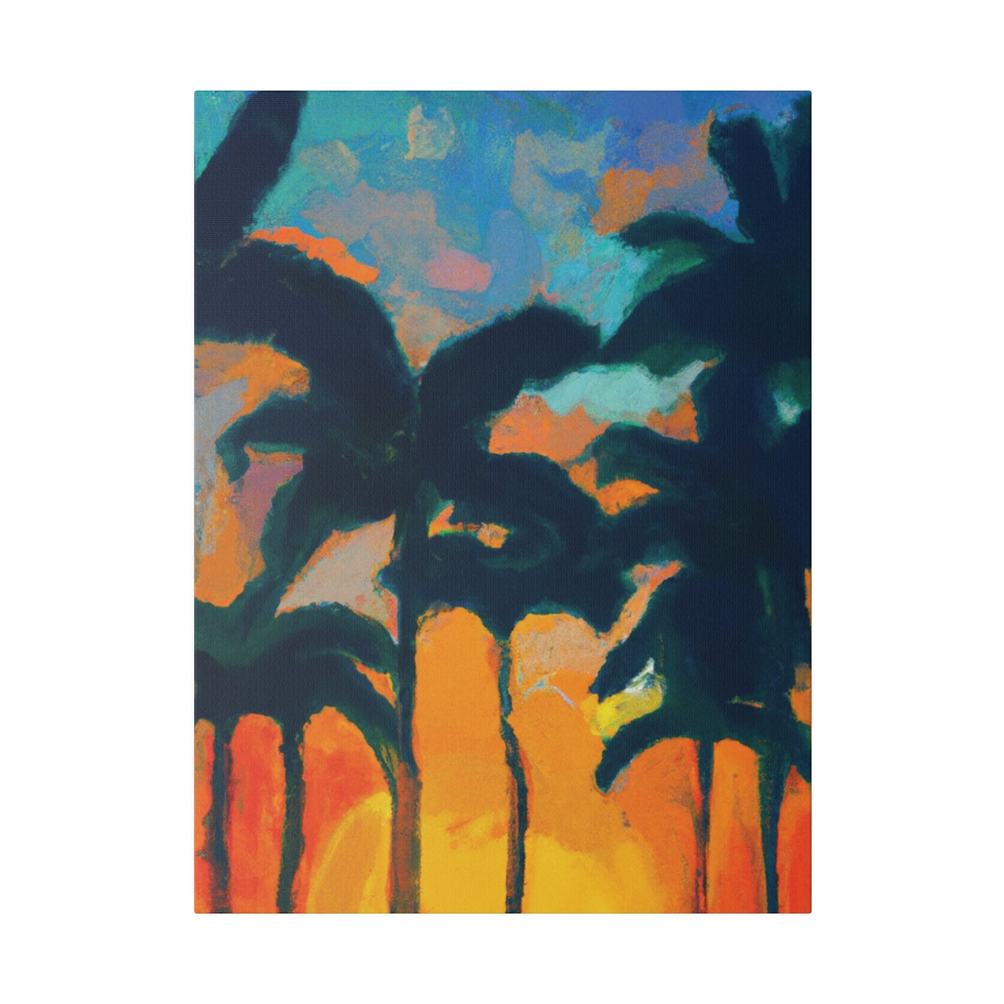 6877B - Miami Beach Sunset Painting Print | Miami | Beach | Sunset | Poster | Home Decor | Wall Art | Canvas