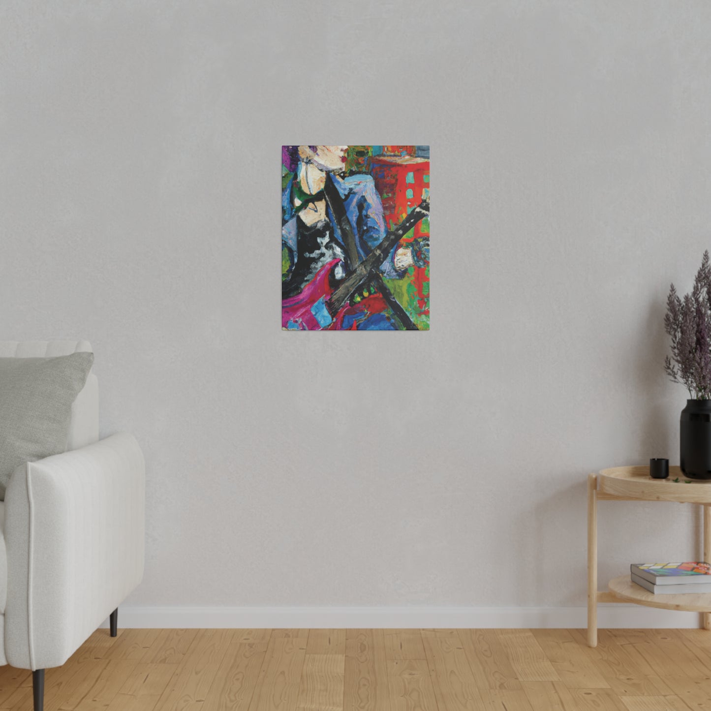 9194H - Rockstar Oil Painting Style Print | Poster | Home Decor | Wall Art | Music Art | Canvas