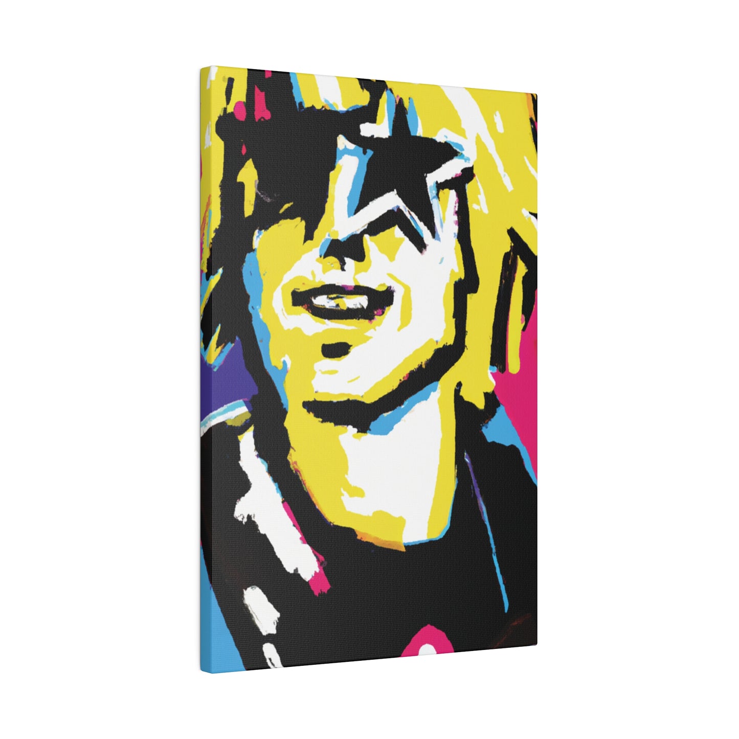 3292X - Rockstar Painting Print | Face | Abstract | Poster | Home Decor | Wall Art | Music Art | Canvas