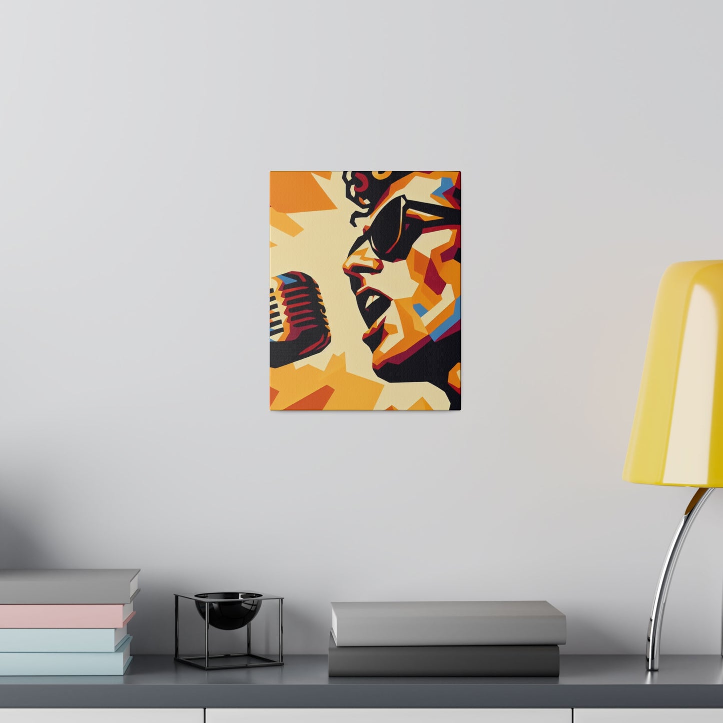 6723Z - Rockstar Painting Print | Face | Abstract | Poster | Home Decor | Wall Art | Music Art | Canvas