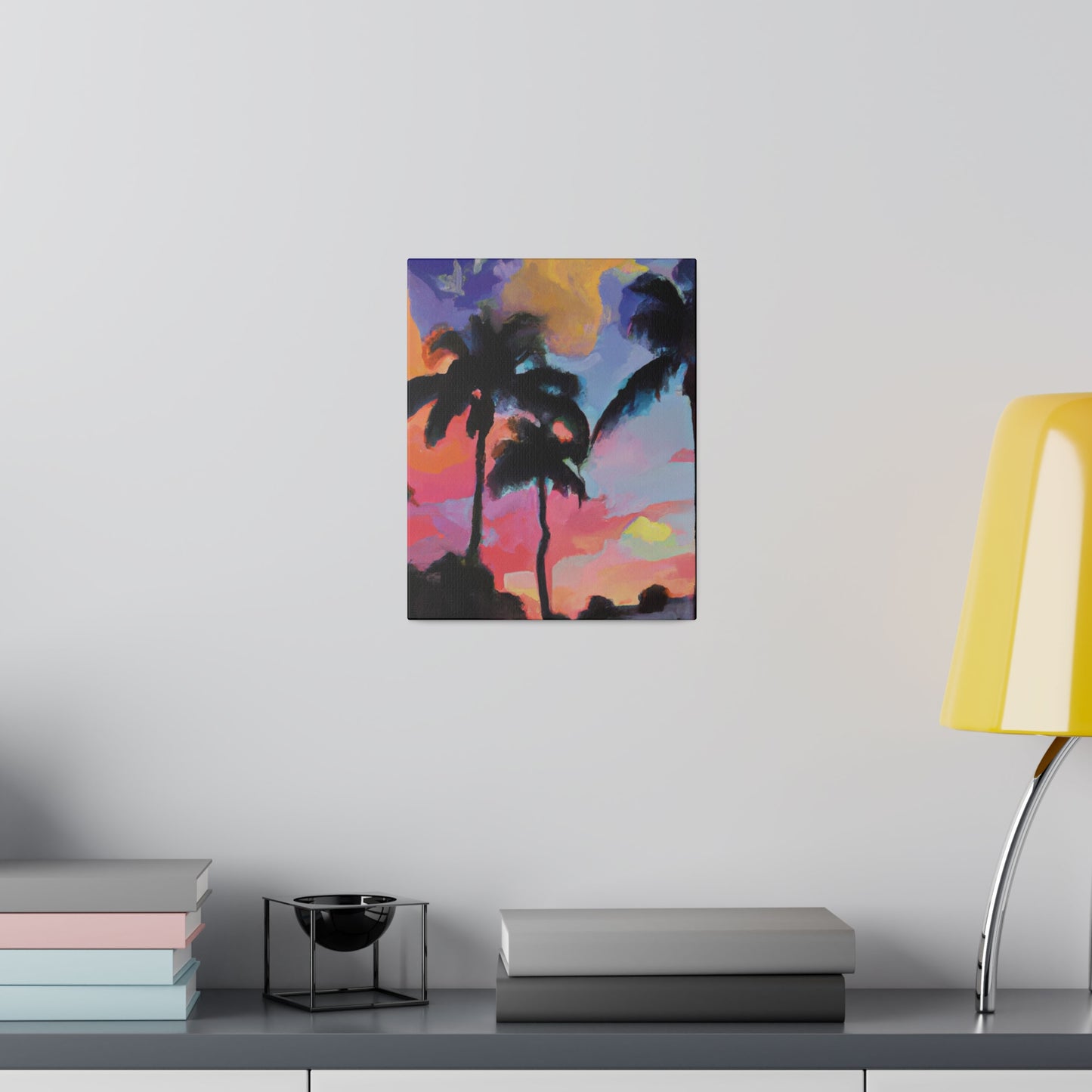 5334Q - Miami Beach Sunset Painting Print | Miami | Beach | Sunset | Poster | Home Decor | Wall Art | Canvas