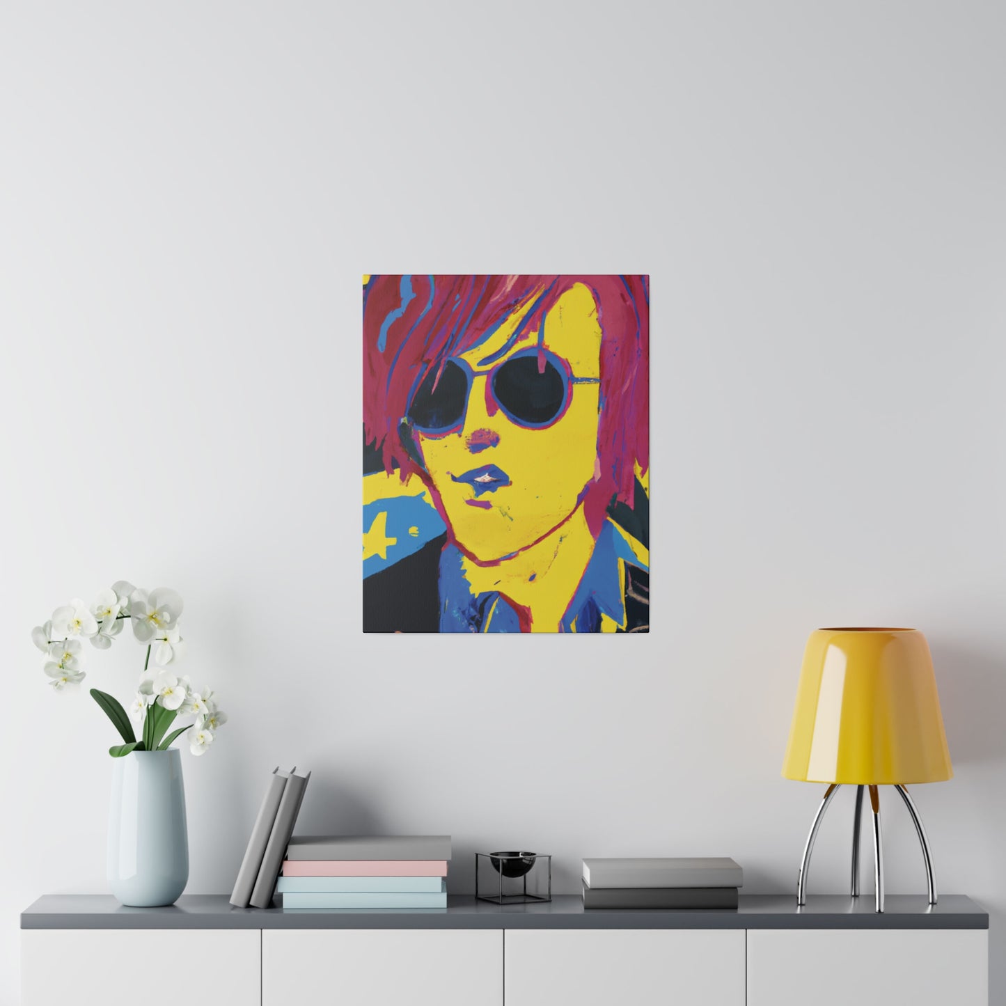 4543H - Rockstar Painting Print | Face | Abstract | Poster | Home Decor | Wall Art | Music Art | Canvas