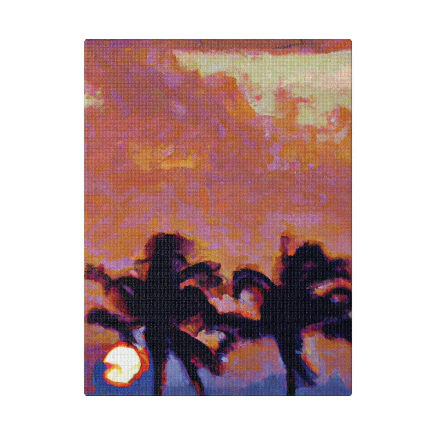 8235O - Miami Beach Sunset Painting Print | Miami | Beach | Sunset | Poster | Home Decor | Wall Art | Canvas