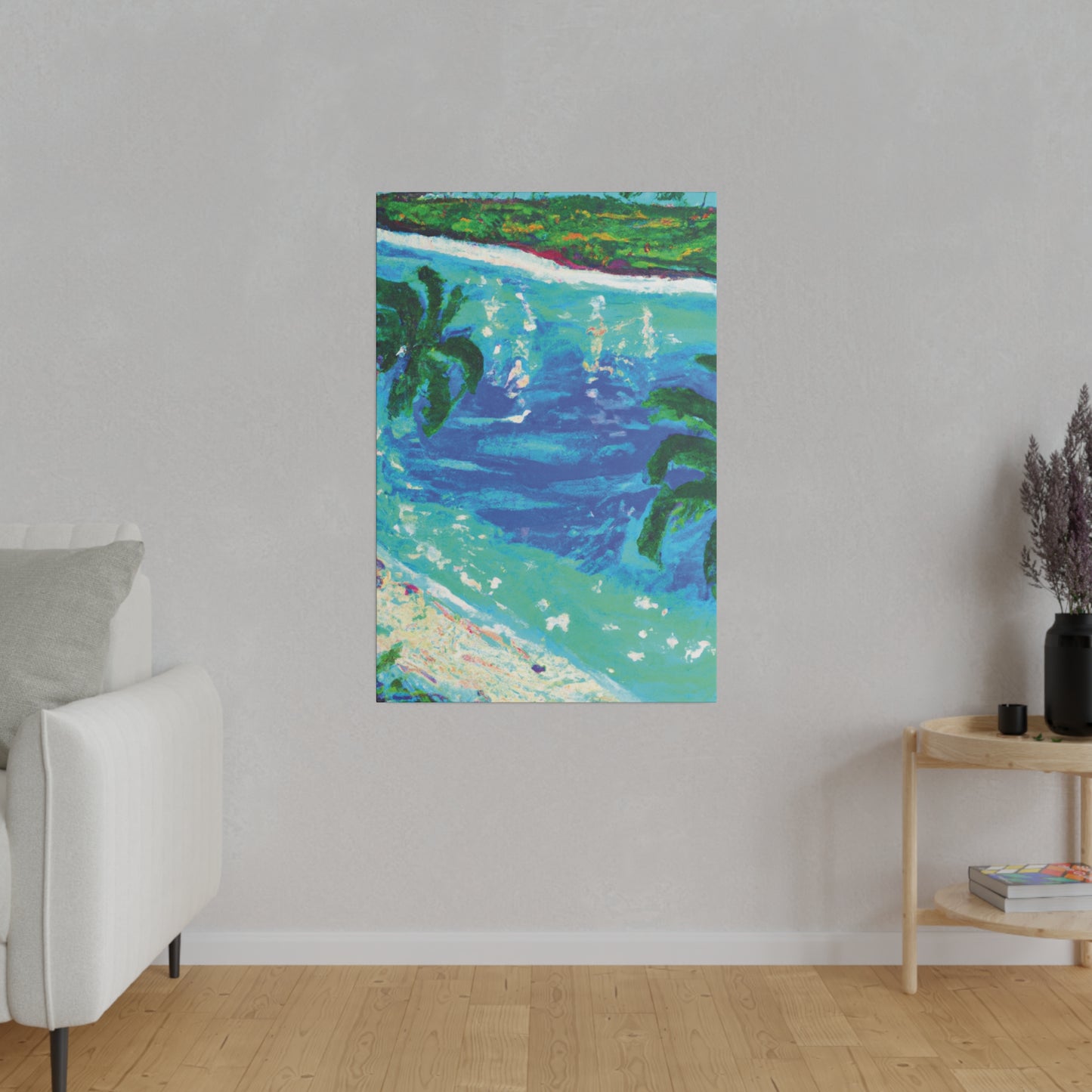 5495D - Bahamas Ocean Painting Print | Bahamas | Ocean | Beach | Poster | Home Decor | Wall Art | Canvas