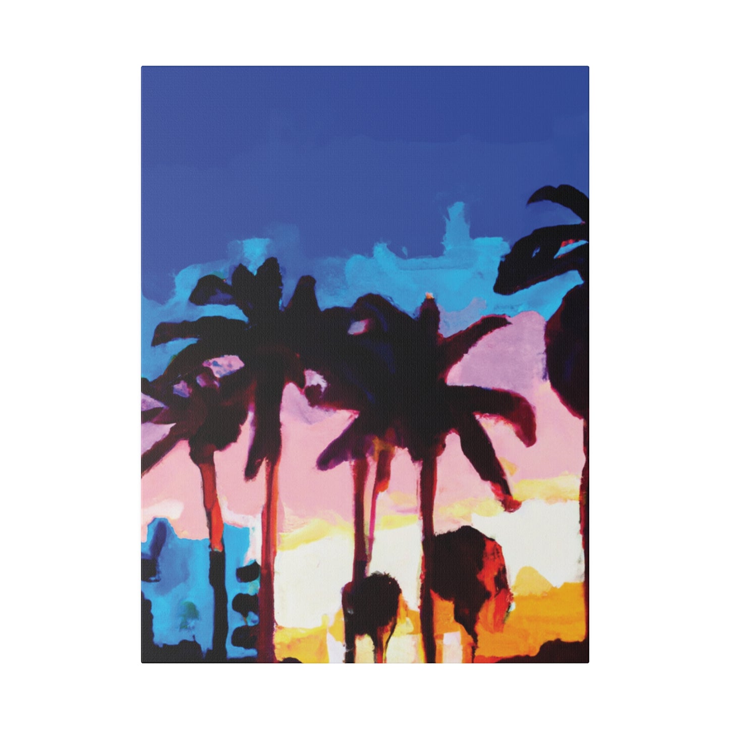 9453C - Miami Beach Sunset Painting Print | Miami | Beach | Sunset | Poster | Home Decor | Wall Art | Canvas