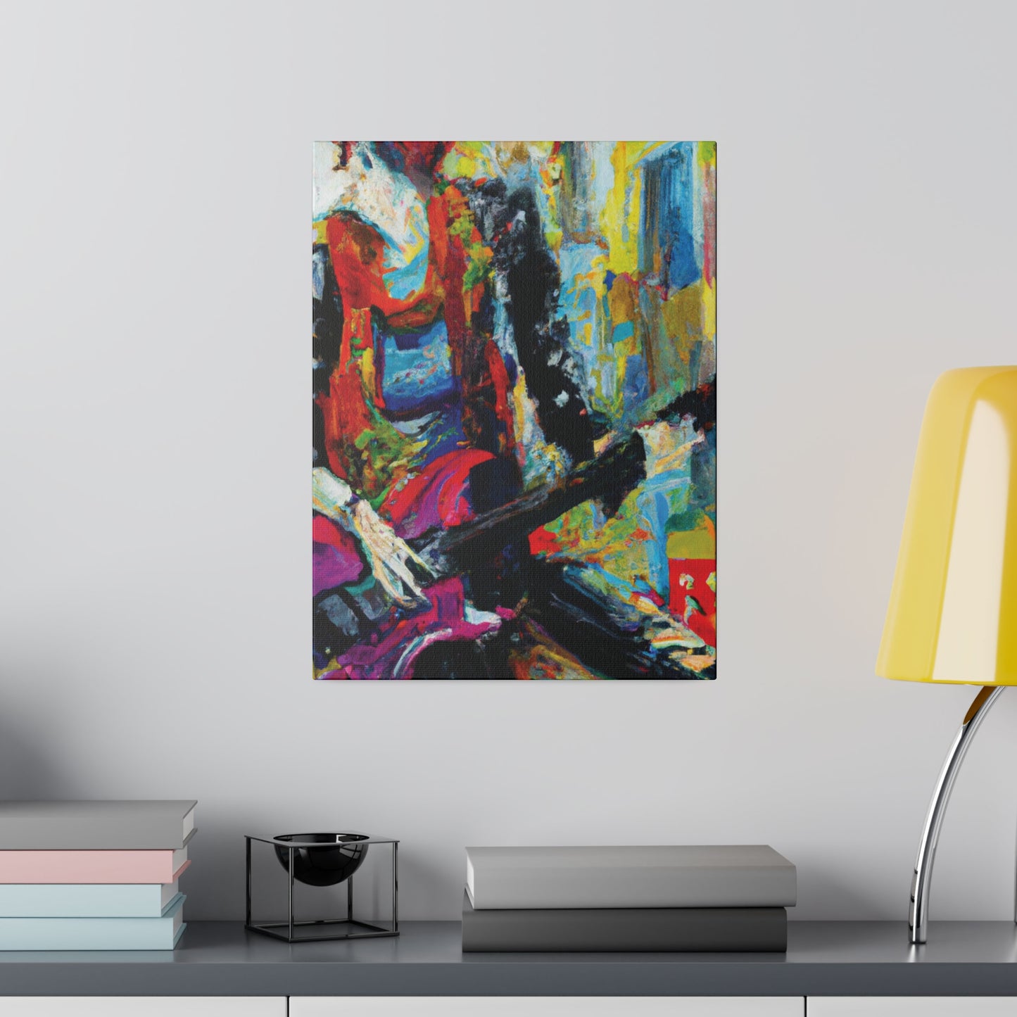 7692O - Rockstar Oil Painting Style Print | Poster | Home Decor | Wall Art | Music Art | Canvas