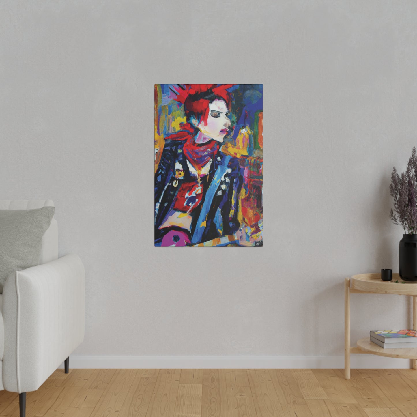 8996X - Rockstar Oil Painting Style Print | Poster | Home Decor | Wall Art | Music Art | Canvas