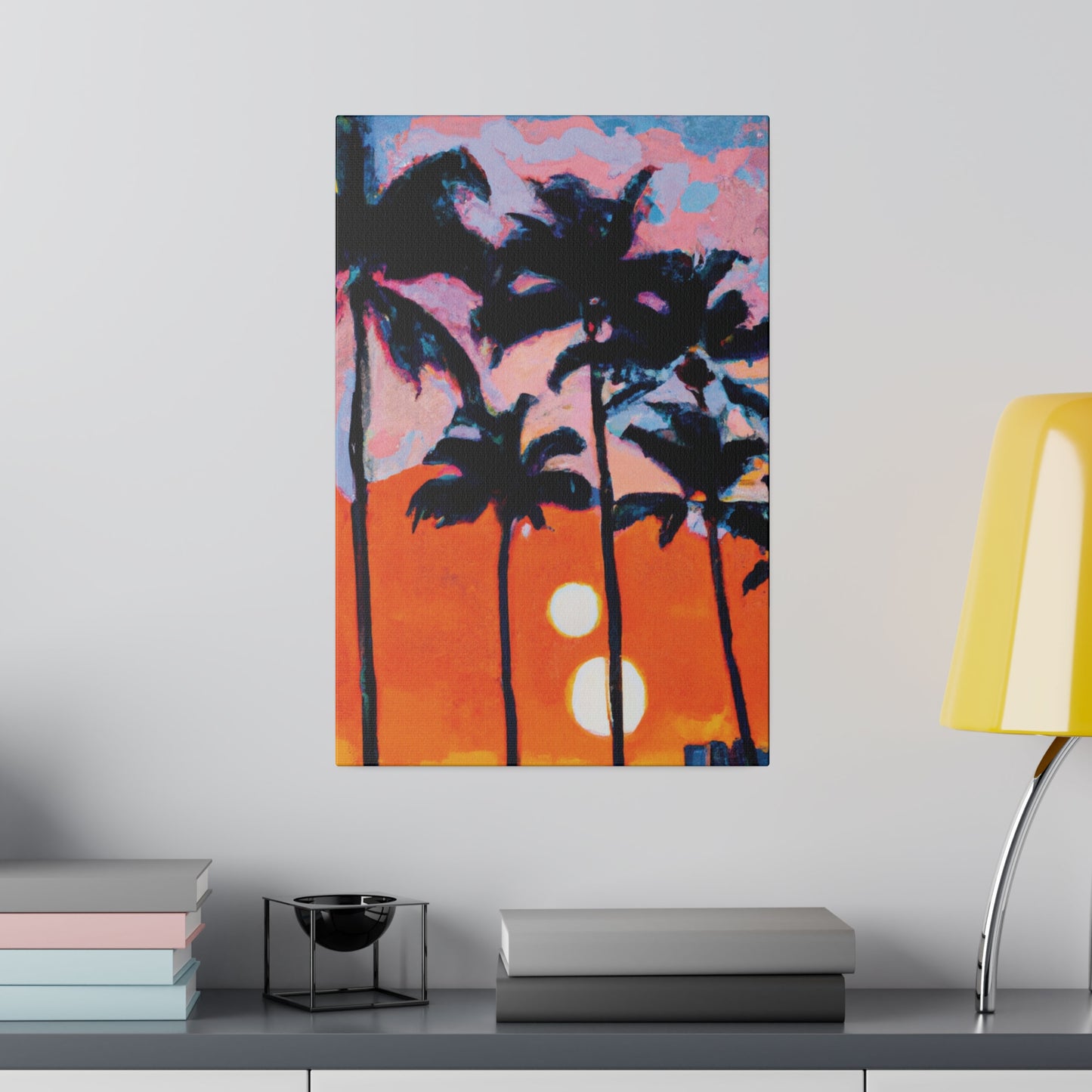 5347Z - Miami Beach Sunset Painting Print | Miami | Beach | Sunset | Poster | Home Decor | Wall Art | Canvas