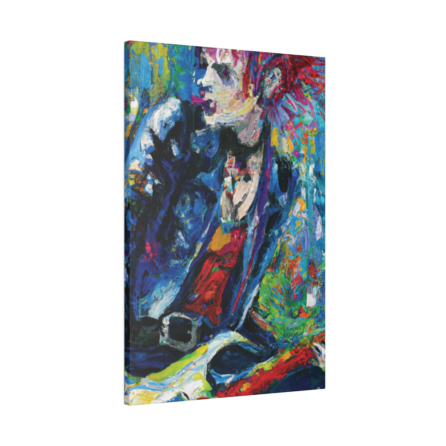 4672G - Rockstar Oil Painting Style Print | Poster | Home Decor | Wall Art | Music Art | Canvas