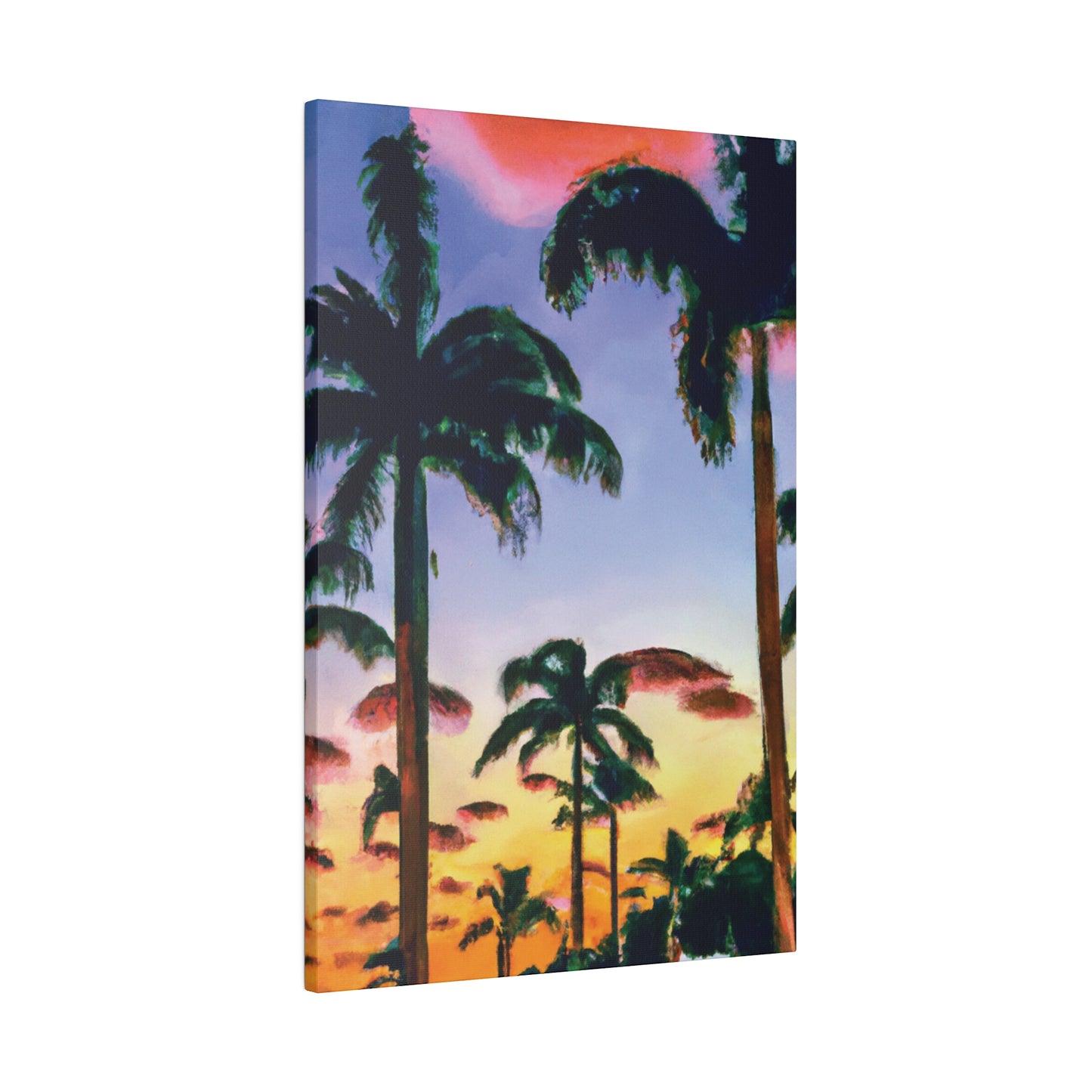 5202J - Miami Beach Sunset Painting Print | Miami | Beach | Sunset | Poster | Home Decor | Wall Art | Canvas