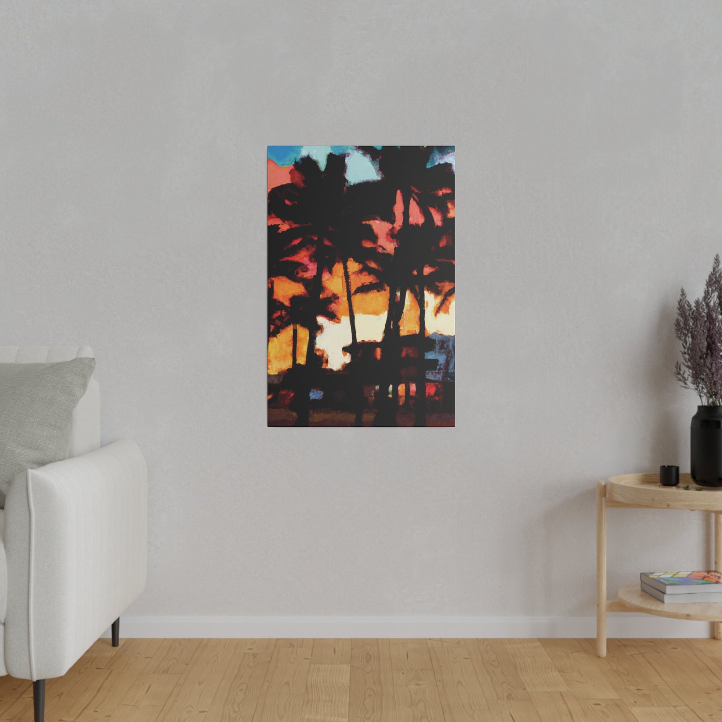 8498K - Miami Beach Sunset Painting Print | Miami | Beach | Sunset | Poster | Home Decor | Wall Art | Canvas