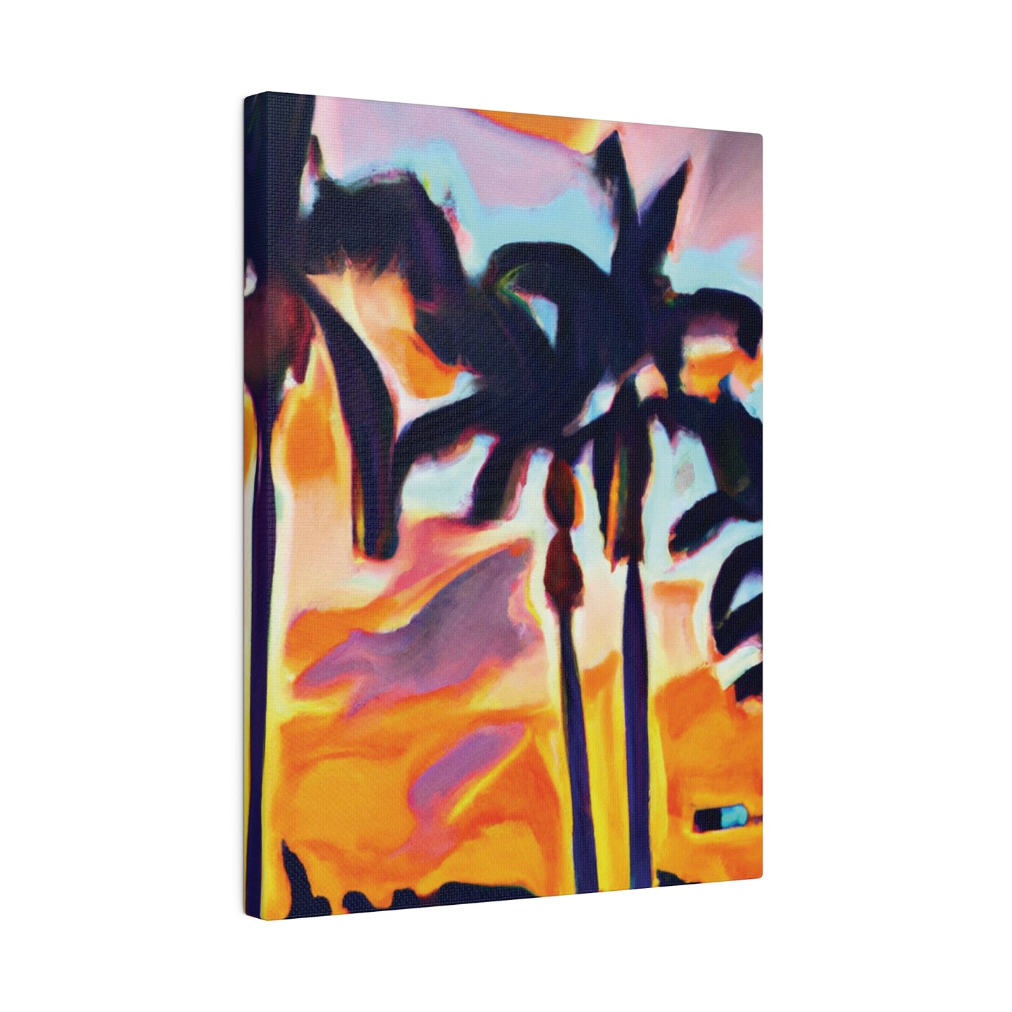 9435K - Miami Beach Sunset Painting Print | Miami | Beach | Sunset | Poster | Home Decor | Wall Art | Canvas