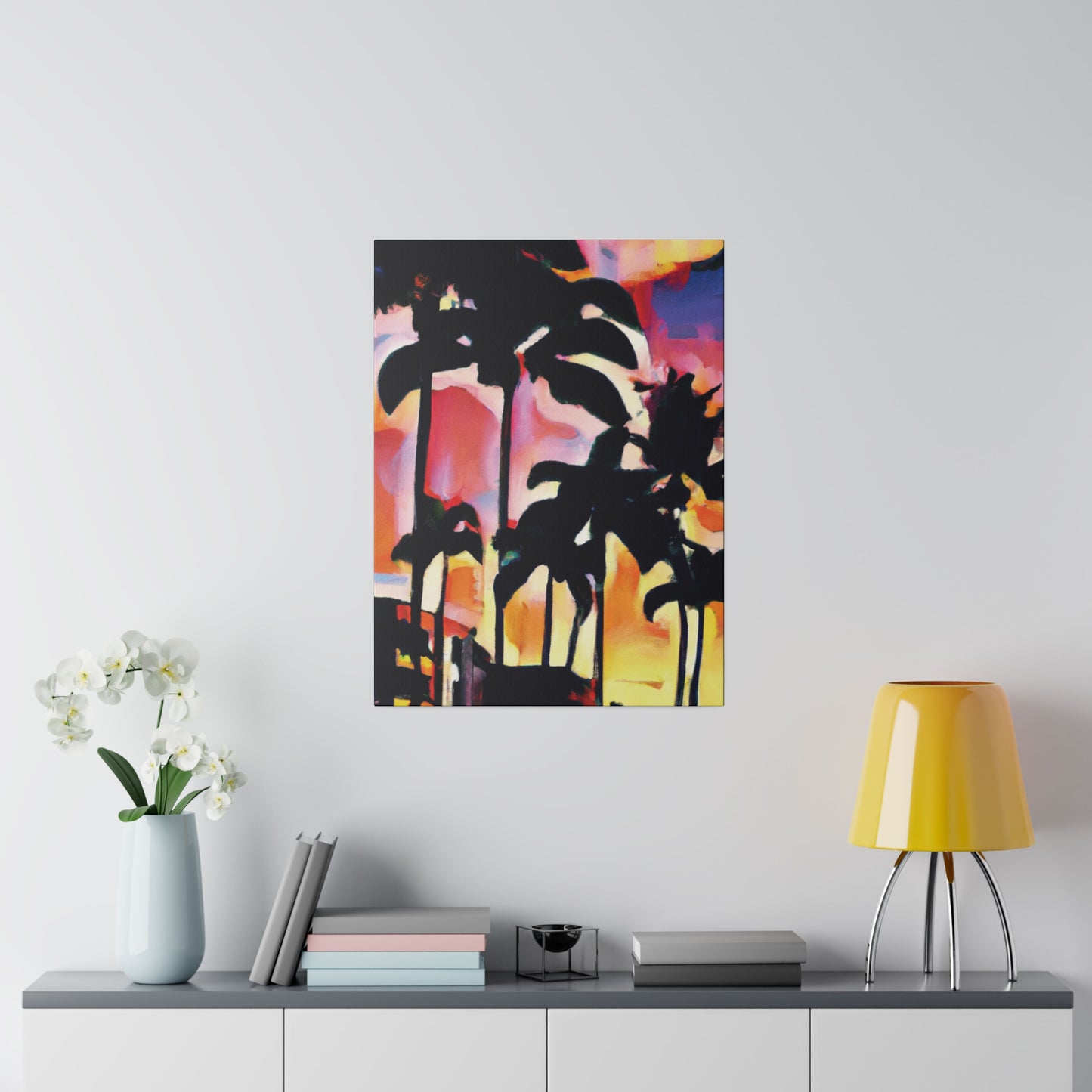 4986G - Miami Beach Sunset Painting Print | Miami | Beach | Sunset | Poster | Home Decor | Wall Art | Canvas