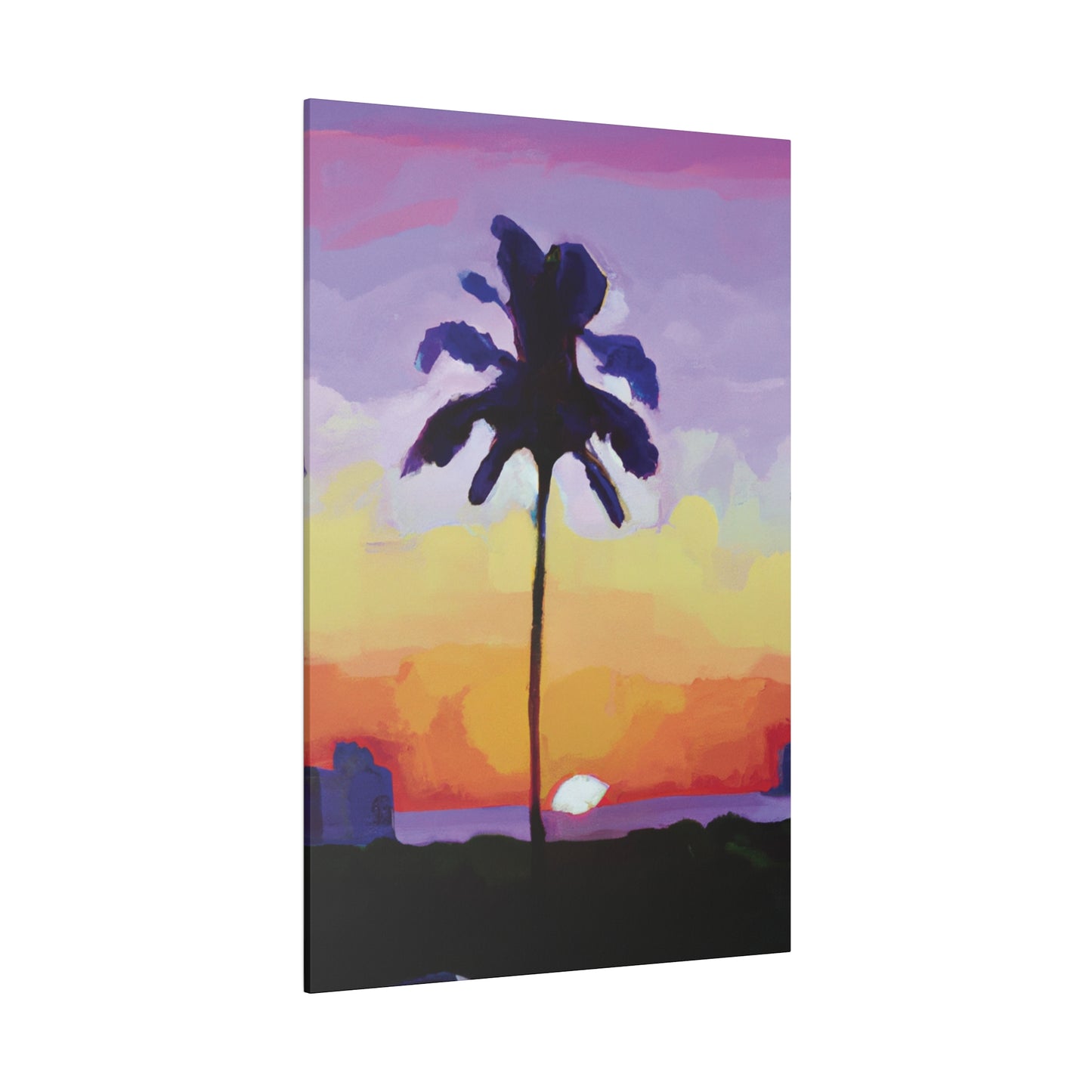 8495G - Miami Beach Sunset Painting Print | Miami | Beach | Sunset | Poster | Home Decor | Wall Art | Canvas