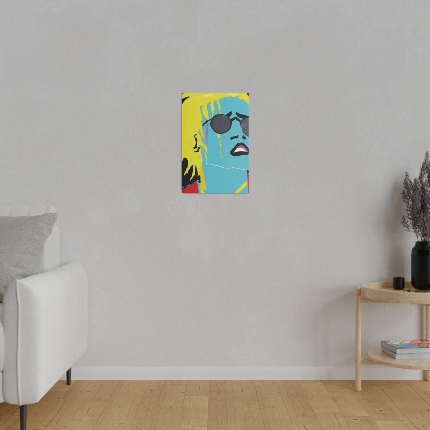 3863S - Rockstar Painting Print | Face | Abstract | Poster | Home Decor | Wall Art | Music Art | Canvas