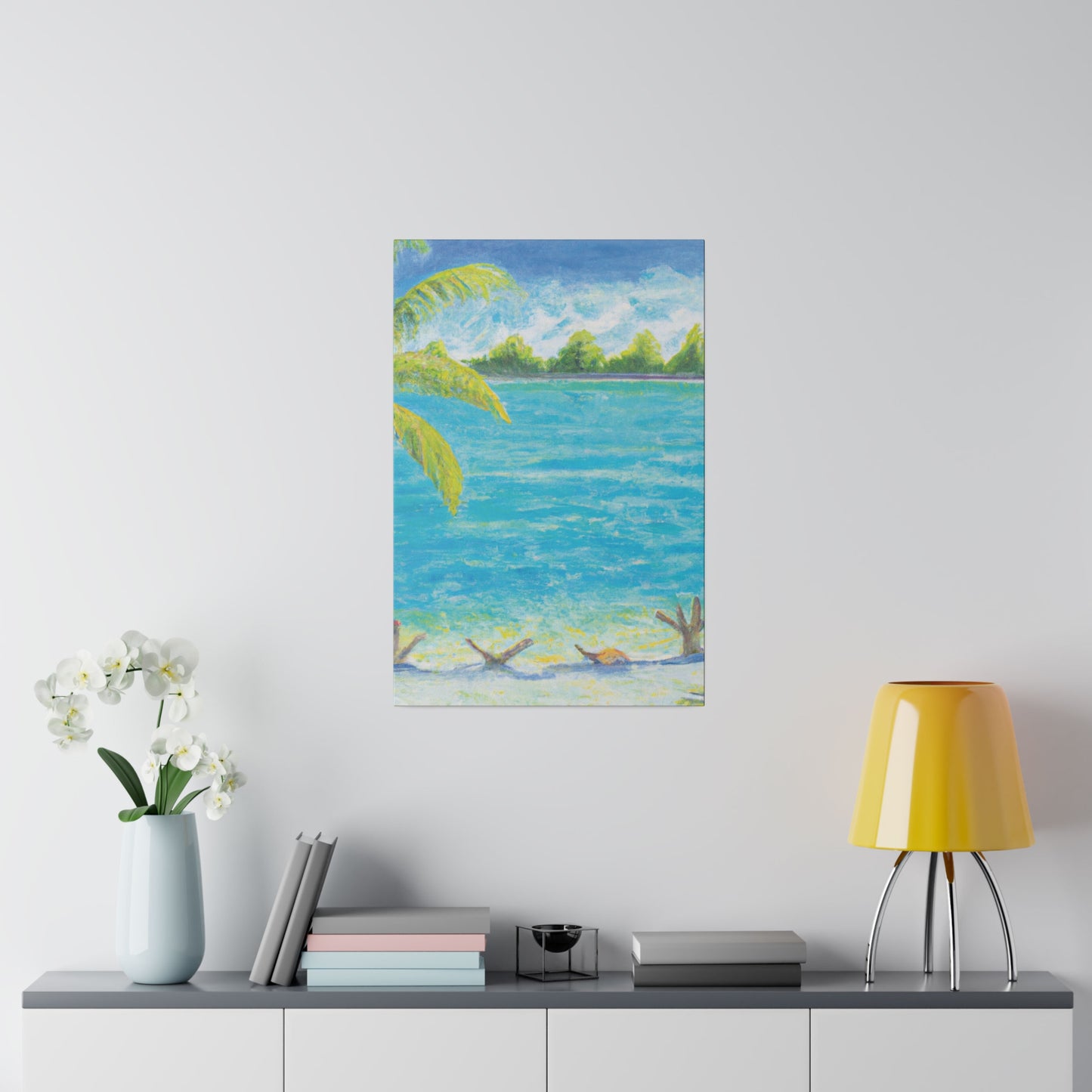 3007D - Bahamas Ocean Painting Print | Bahamas | Ocean | Beach | Poster | Home Decor | Wall Art | Canvas