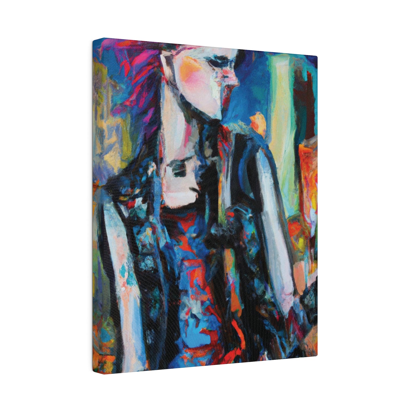 6491R - Rockstar Oil Painting Style Print | Poster | Home Decor | Wall Art | Music Art | Canvas