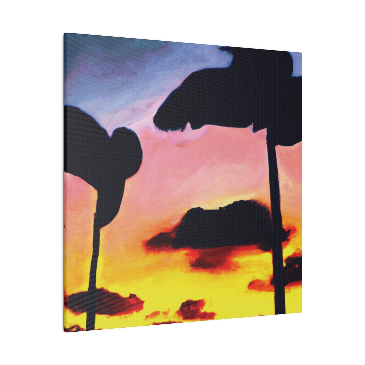 7515G - Miami Beach Sunset Painting Print | Miami | Beach | Sunset | Poster | Home Decor | Wall Art | Canvas