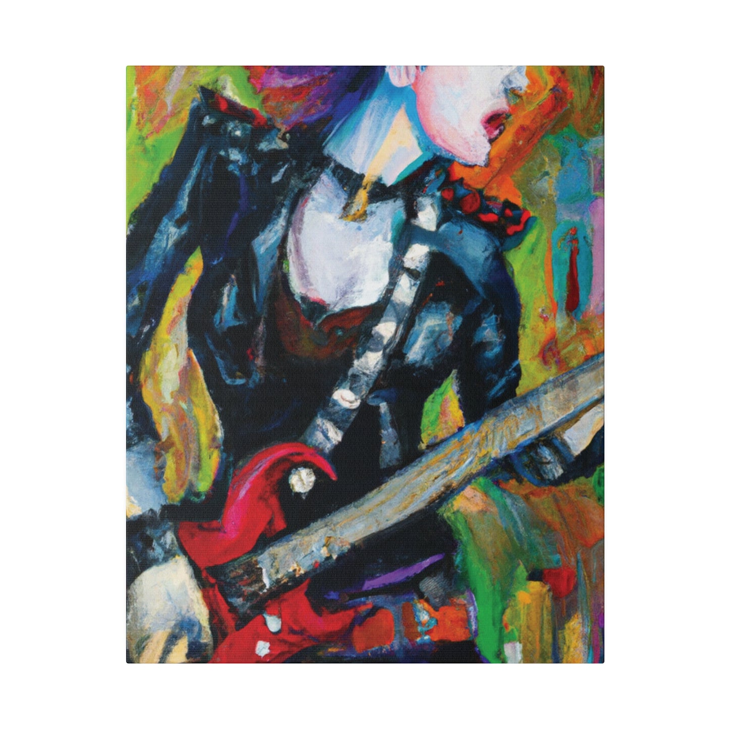 3315A - Rockstar Oil Painting Style Print | Poster | Home Decor | Wall Art | Music Art | Canvas