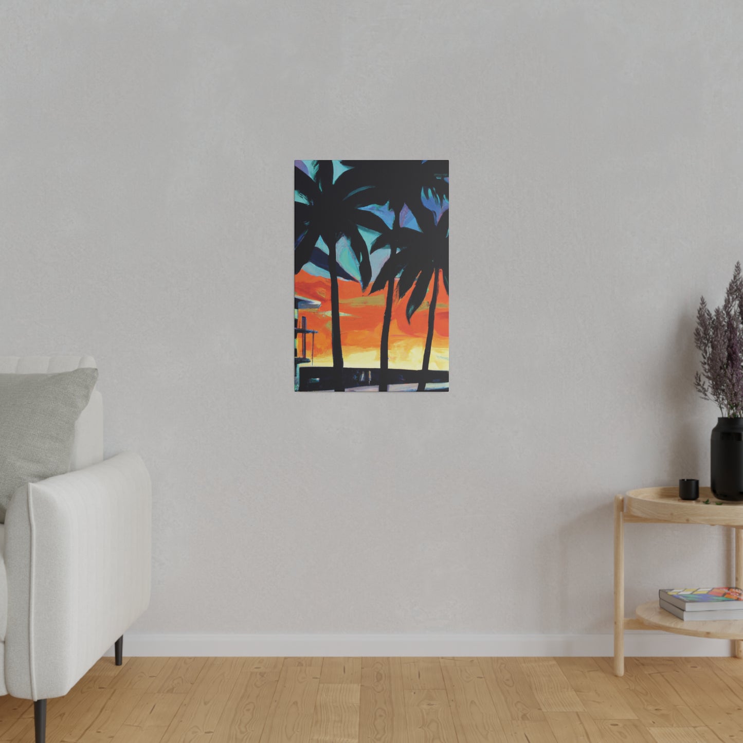 4567W - Miami Beach Sunset Painting Print | Miami | Beach | Sunset | Poster | Home Decor | Wall Art | Canvas