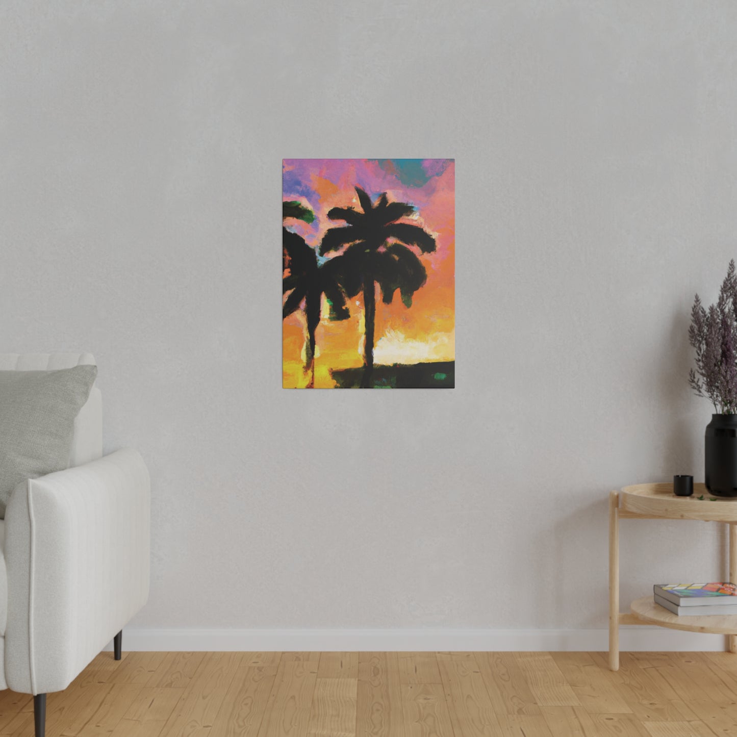 1532W - Miami Beach Sunset Painting Print | Miami | Beach | Sunset | Poster | Home Decor | Wall Art | Canvas