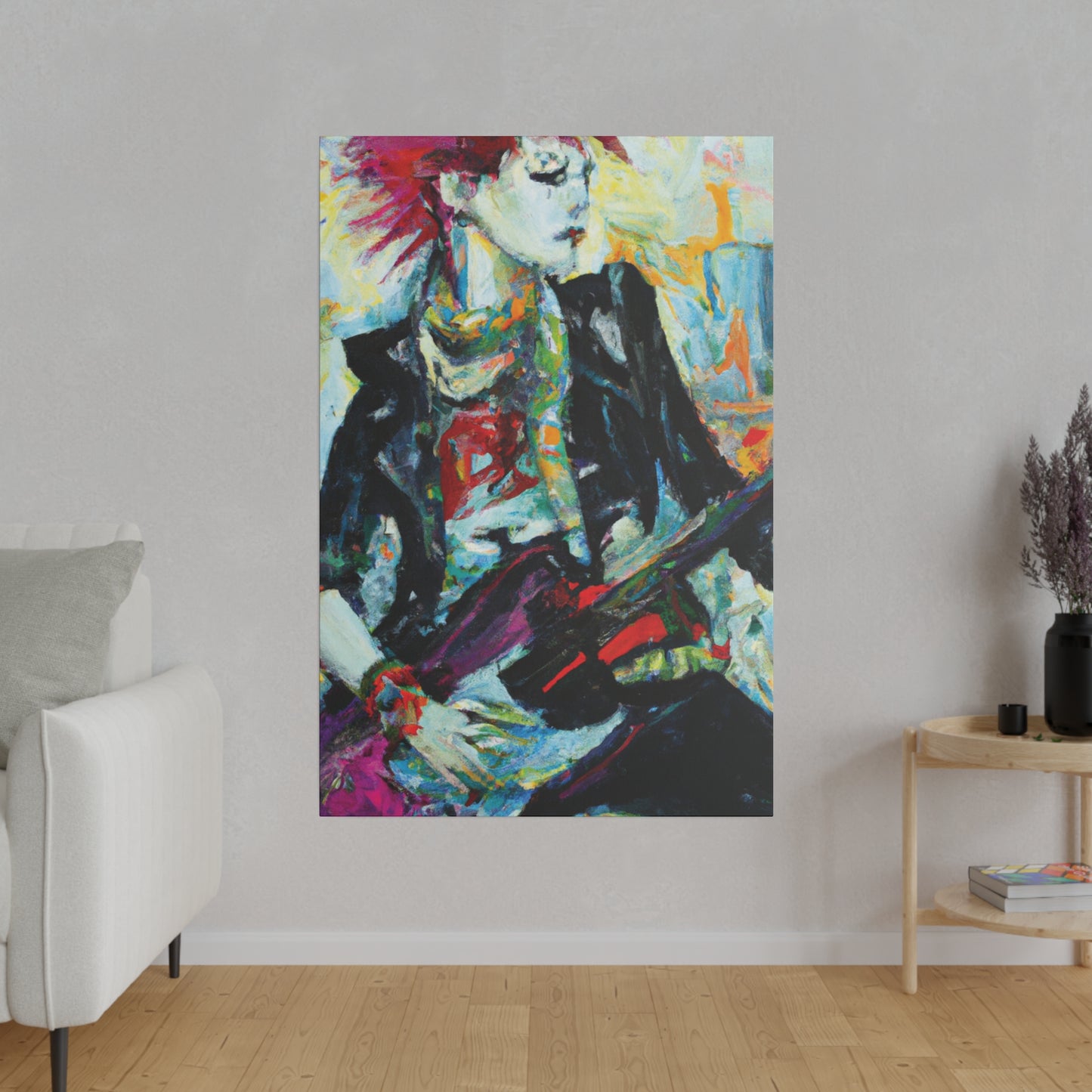 8915H - Rockstar Oil Painting Style Print | Poster | Home Decor | Wall Art | Music Art | Canvas