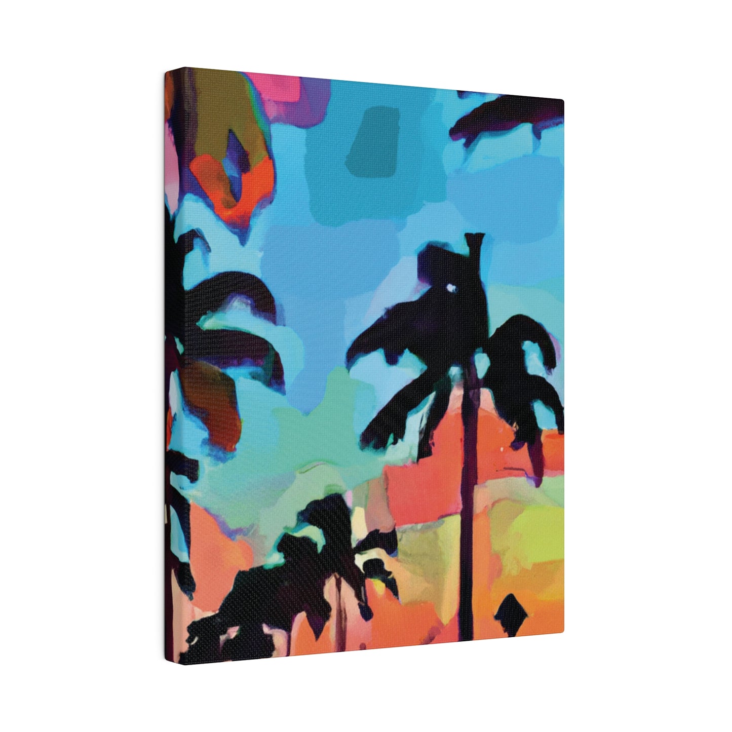 7439V - Miami Beach Sunset Painting Print | Miami | Beach | Sunset | Poster | Home Decor | Wall Art | Canvas