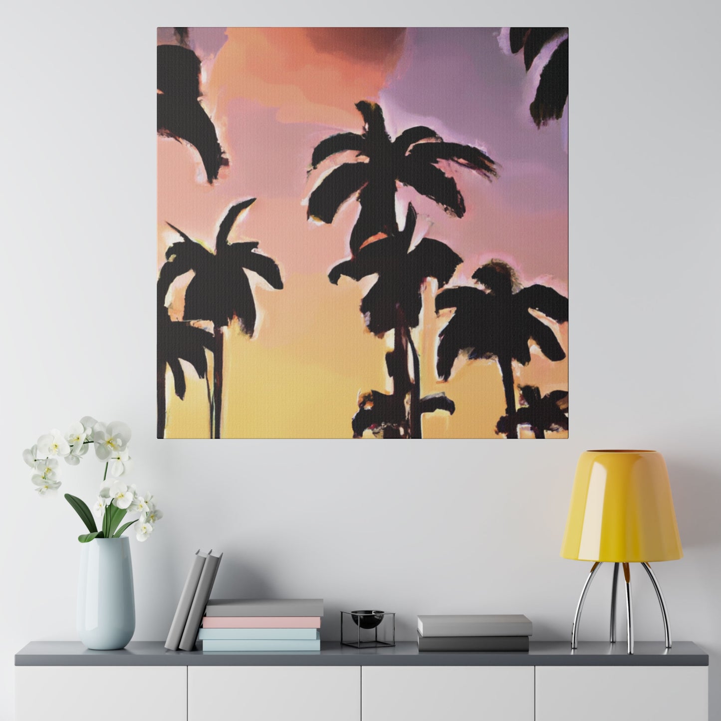 7792Z - Miami Beach Sunset Painting Print | Miami | Beach | Sunset | Poster | Home Decor | Wall Art | Canvas