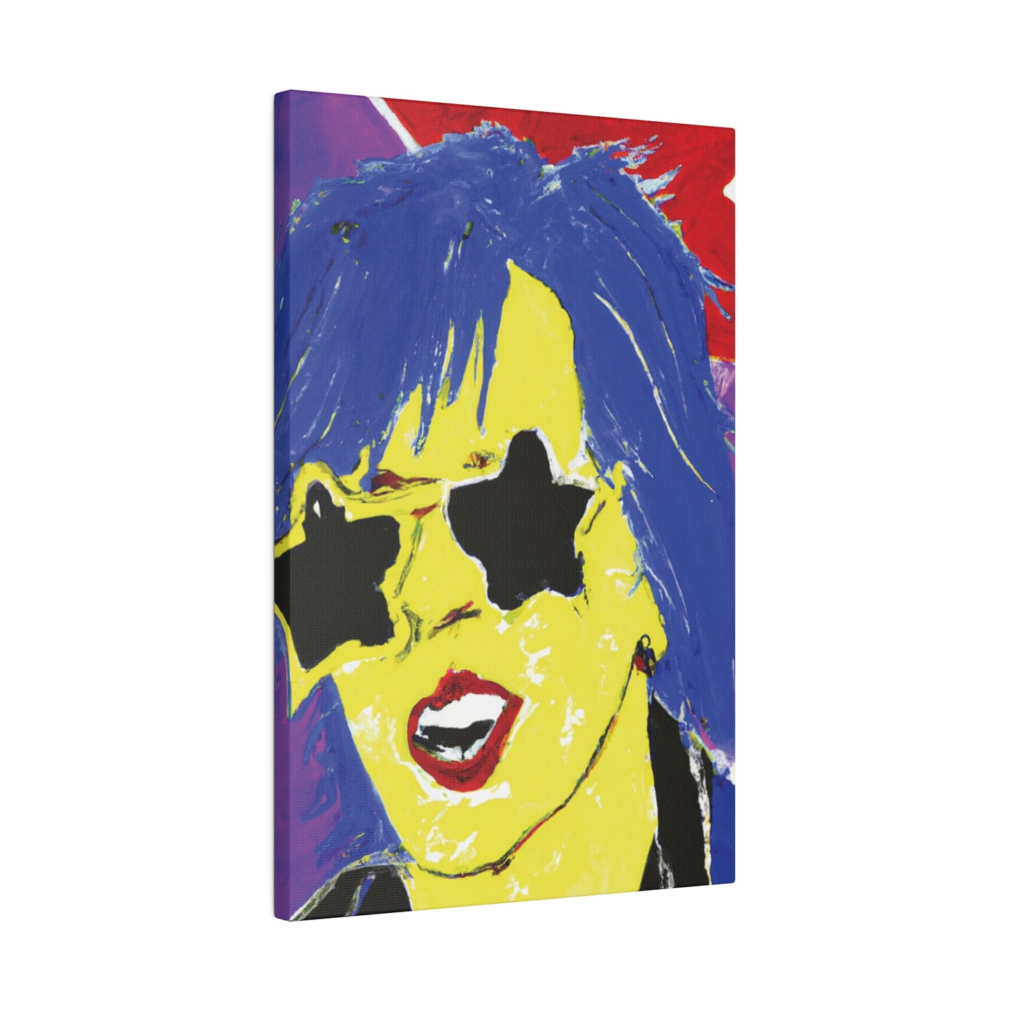 6721Z - Rockstar Painting Print | Face | Abstract | Poster | Home Decor | Wall Art | Music Art | Canvas