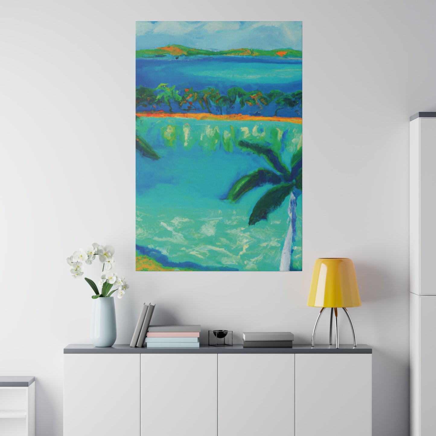 3784F - Bahamas Ocean Painting Print | Bahamas | Ocean | Beach | Poster | Home Decor | Wall Art | Canvas