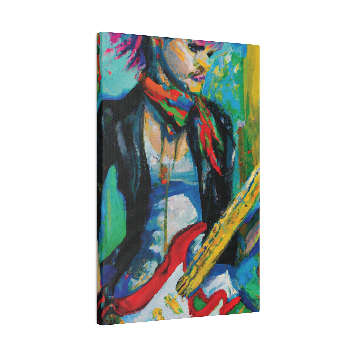 7264L - Rockstar Oil Painting Style Print | Poster | Home Decor | Wall Art | Music Art | Canvas