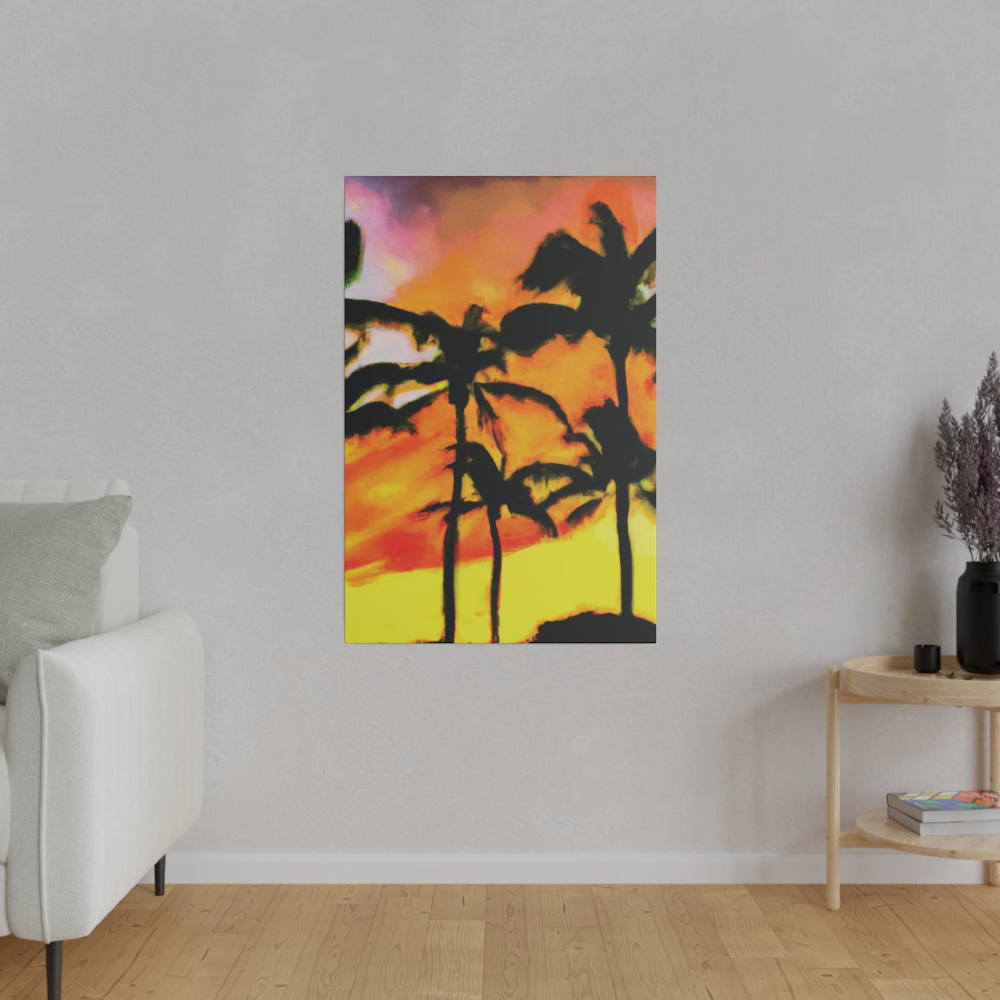 8694V - Miami Beach Sunset Painting Print | Miami | Beach | Sunset | Poster | Home Decor | Wall Art | Canvas