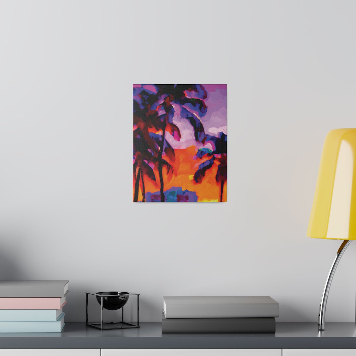 313J - Miami Beach Sunset Painting Print | Miami | Beach | Sunset | Poster | Home Decor | Wall Art | Canvas