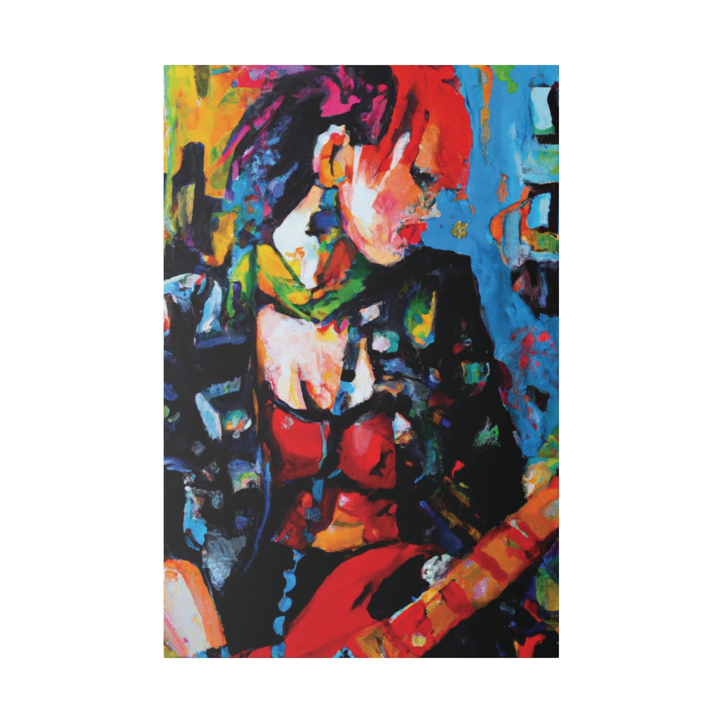 9602B - Rockstar Oil Painting Style Print | Poster | Home Decor | Wall Art | Music Art | Canvas