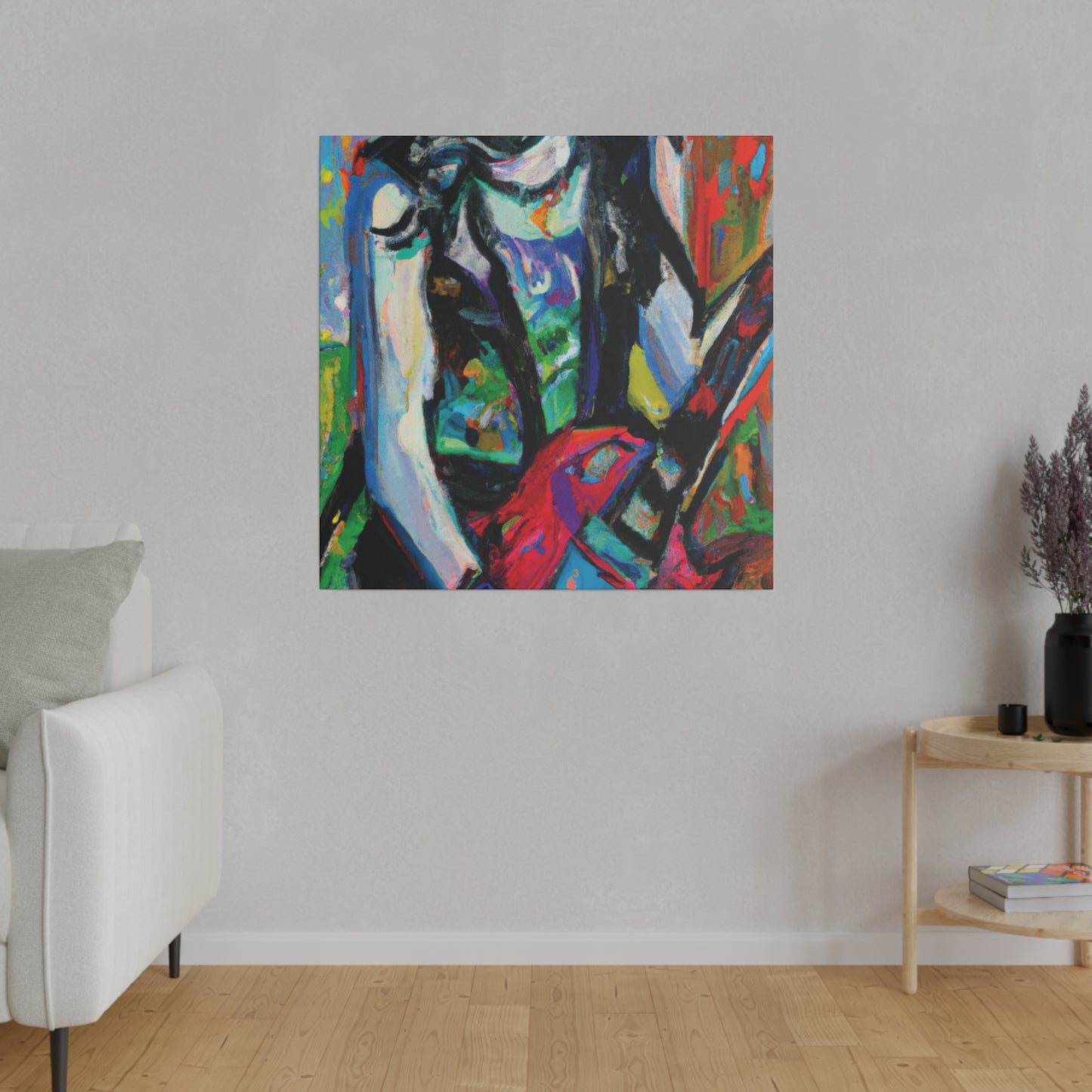 7129F - Rockstar Oil Painting Style Print | Poster | Home Decor | Wall Art | Music Art | Canvas